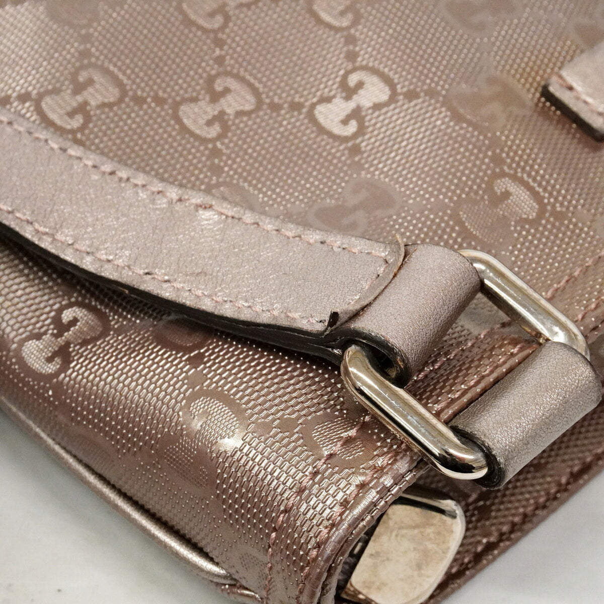Gucci Metallic Pink Pvc Shoulder Bag (Pre-Owned)