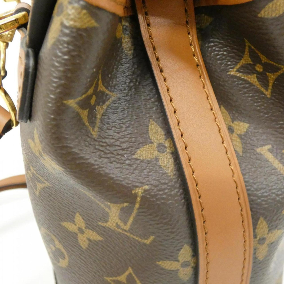 Louis Vuitton Marron Coated Canvas Backpack (Pre-Owned)