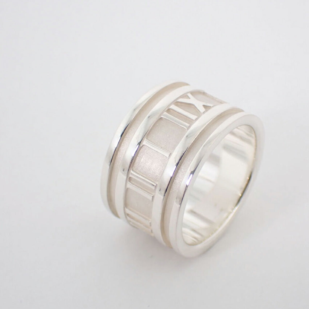 Tiffany Sterling Silver 925 Band Ring (Pre-Owned)