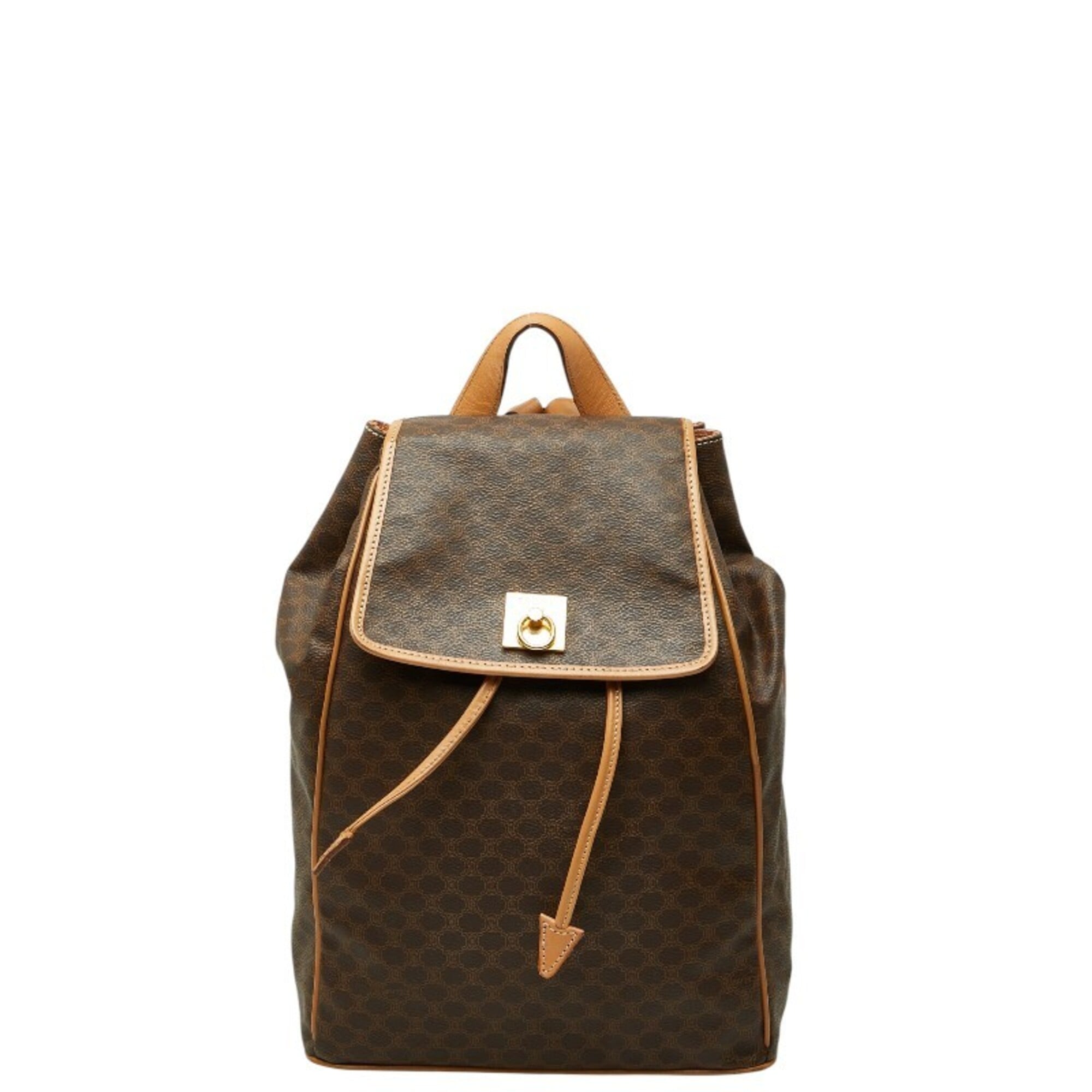 Celine Brown Pvc Leather Backpack (Pre-Owned)