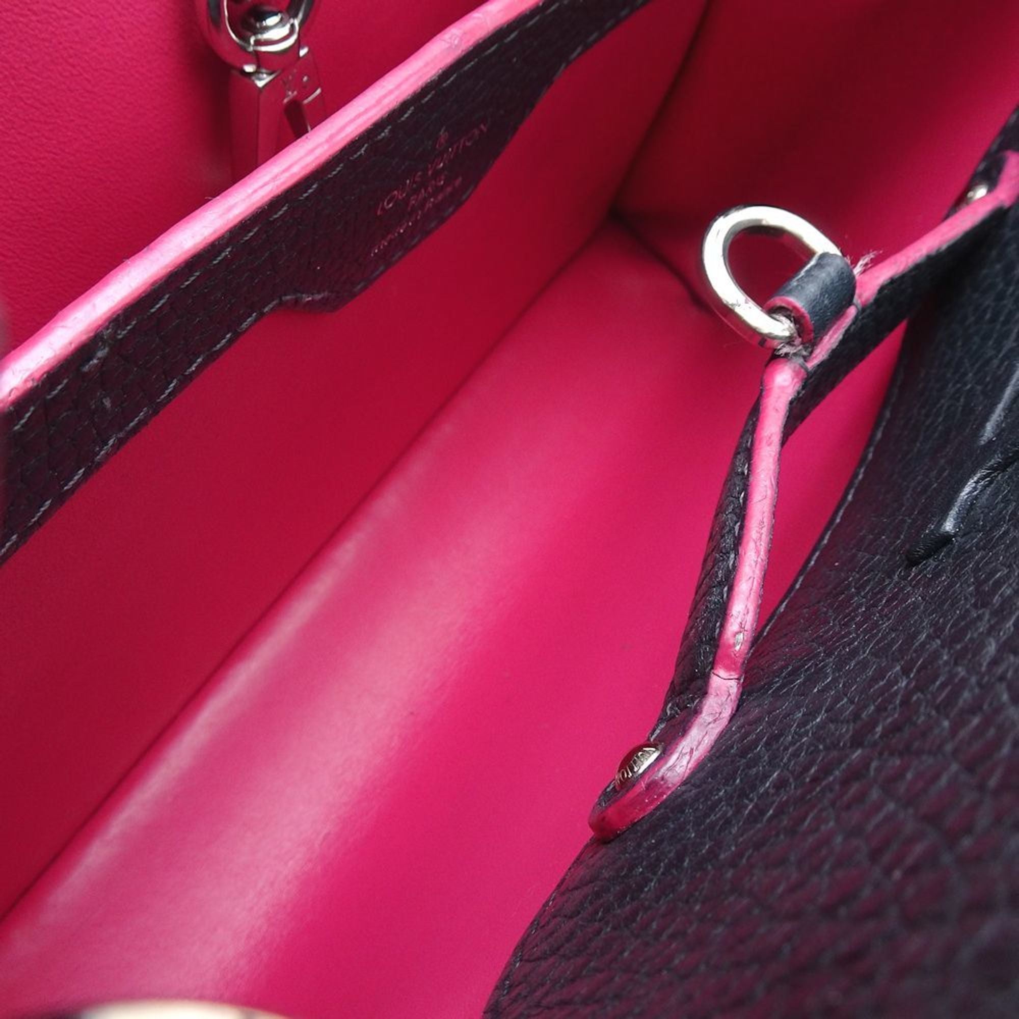 Louis Vuitton Cobalt Fuchsia Leather Handbag (Pre-Owned)
