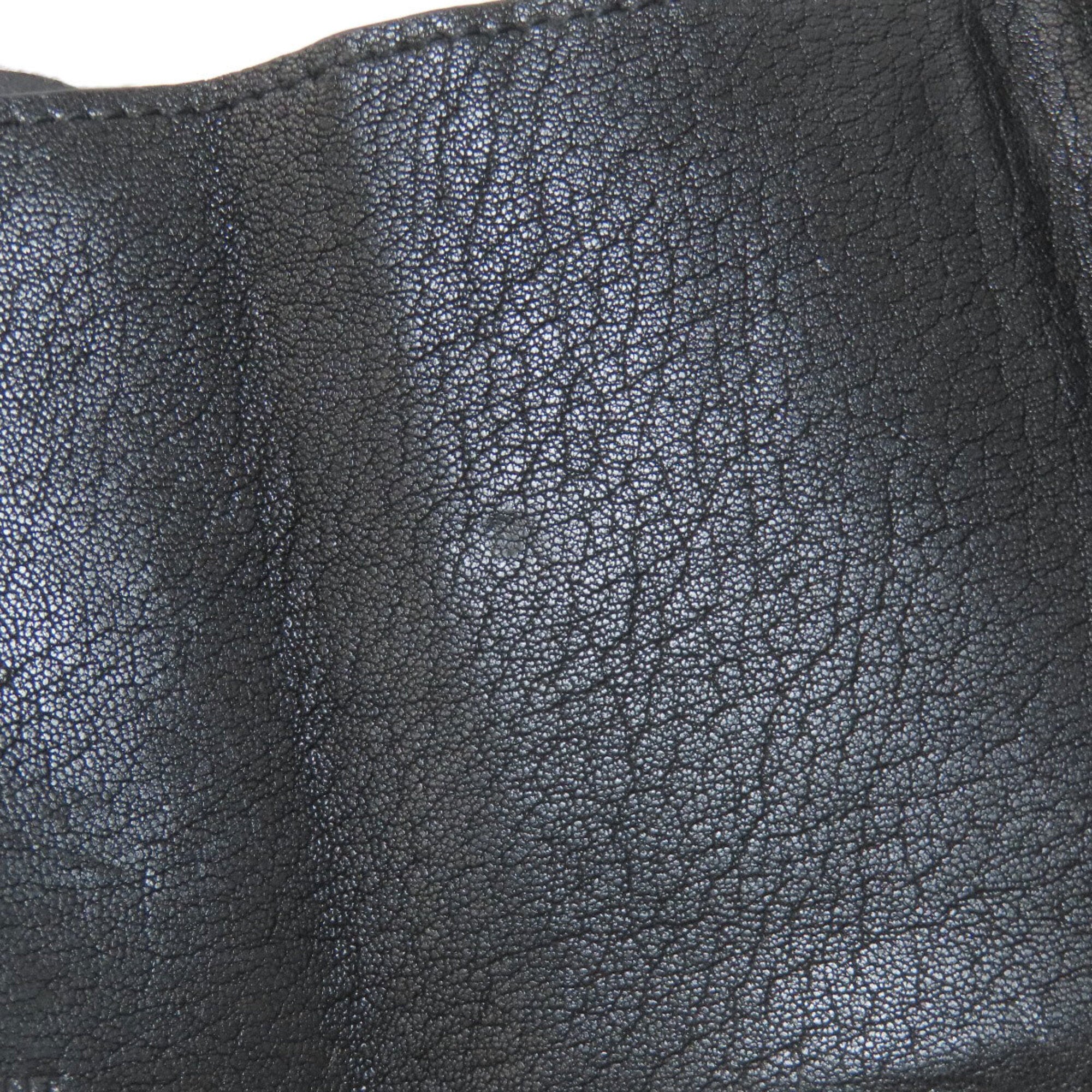 Yves Saint Laurent Black Blue Wallet (Tri-Fold) (Pre-Owned)