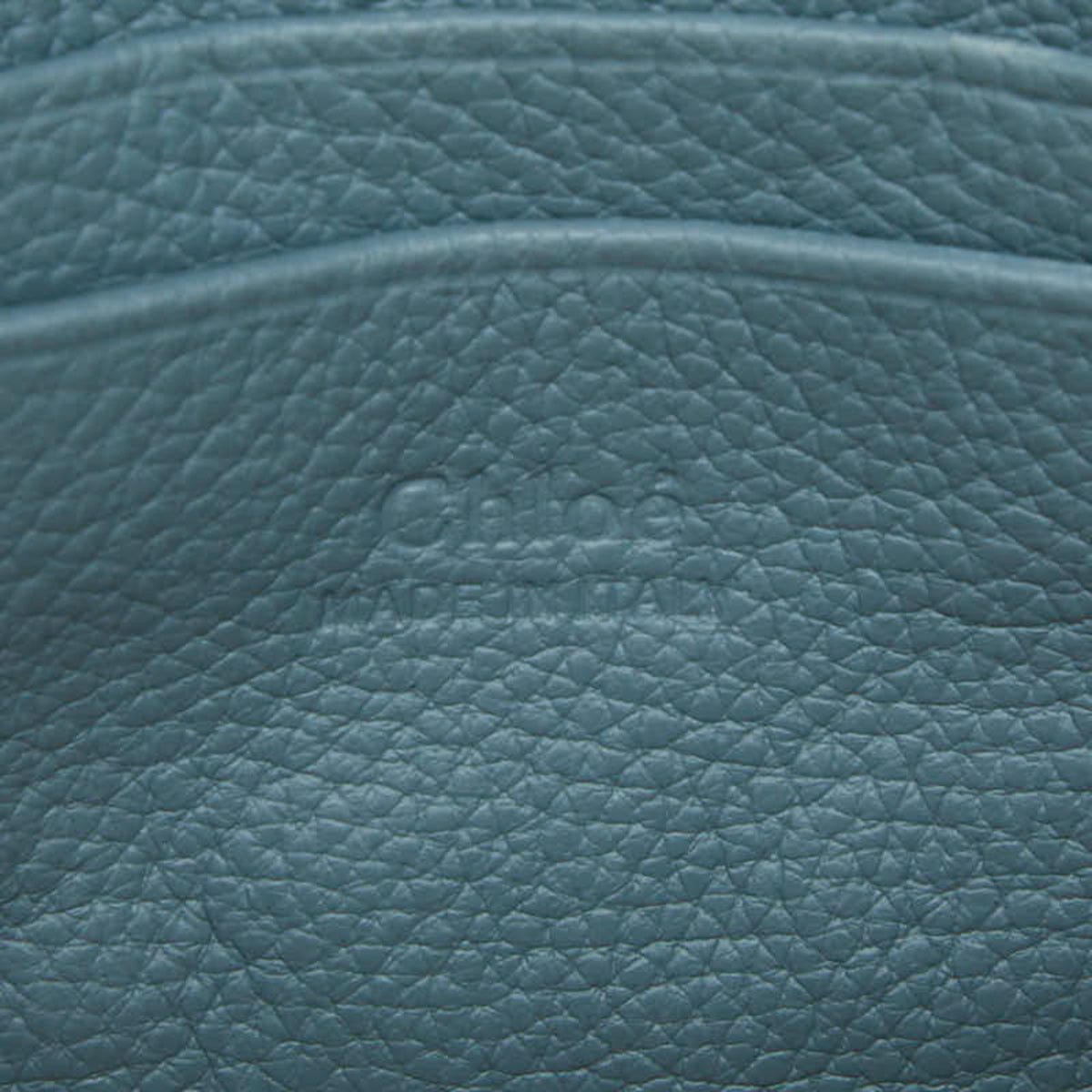 Chloé Blue Leather Shoulder Bag (Pre-Owned)
