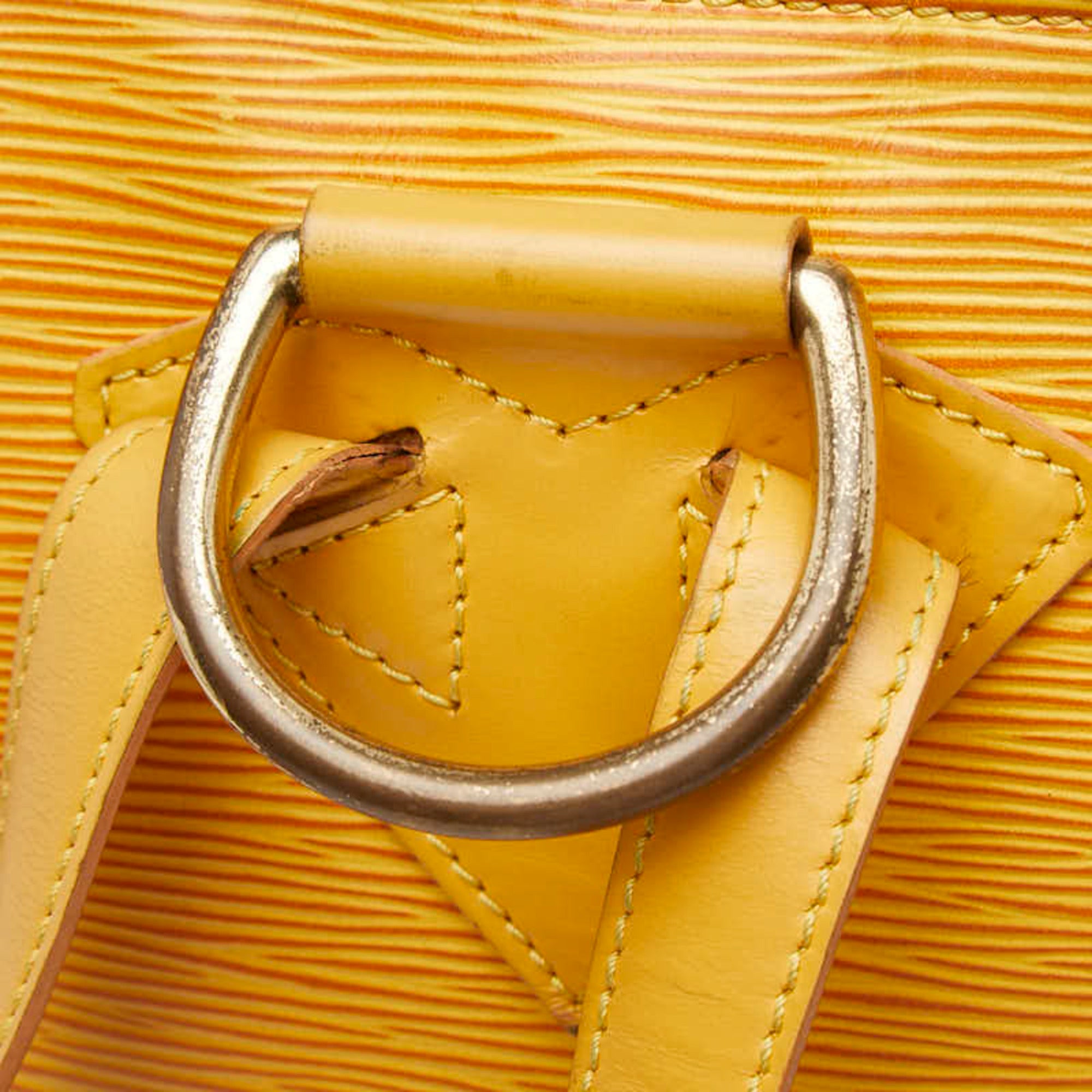 Louis Vuitton Yellow Leather Backpack (Pre-Owned)
