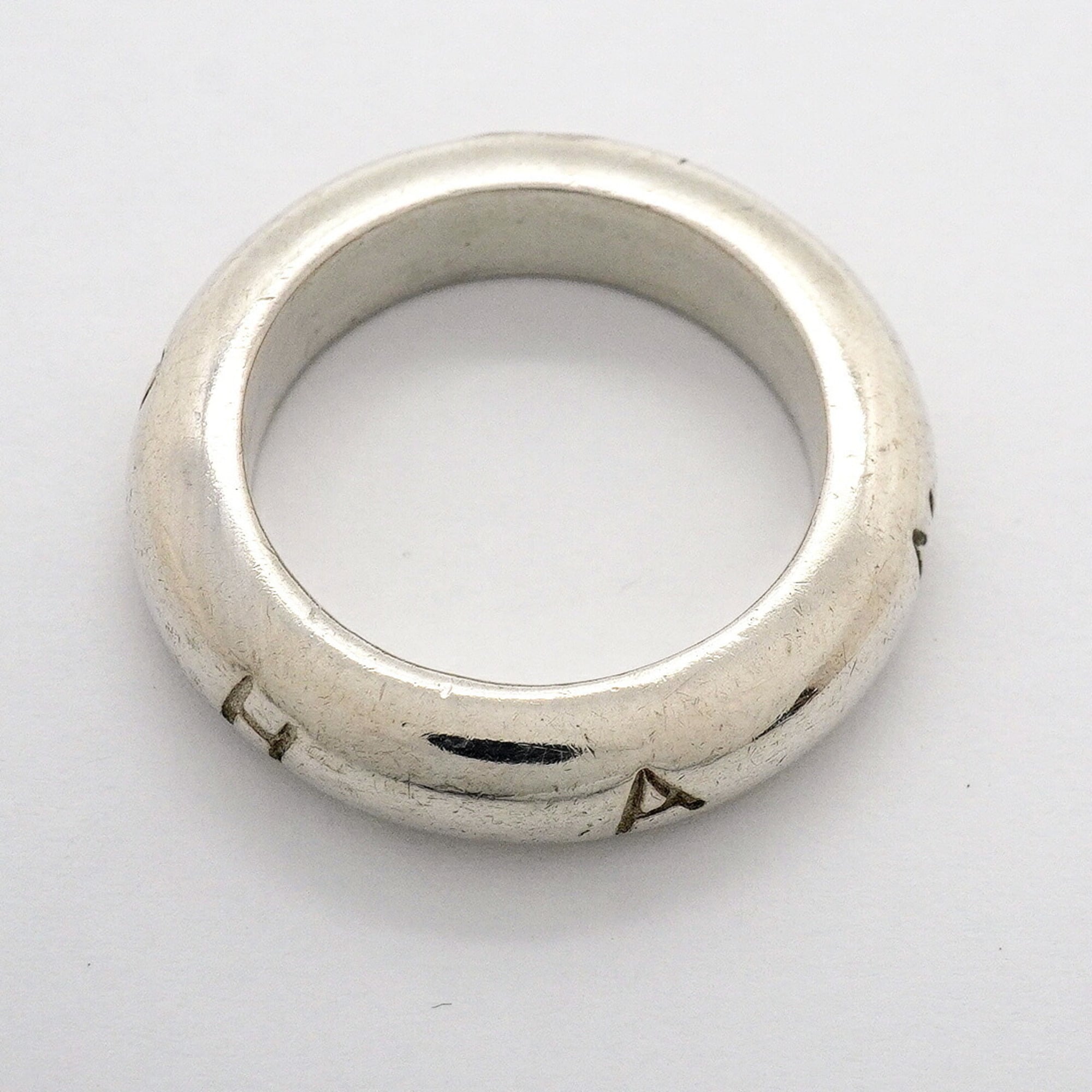 Chanel Silver 925 Band Ring (Pre-Owned)