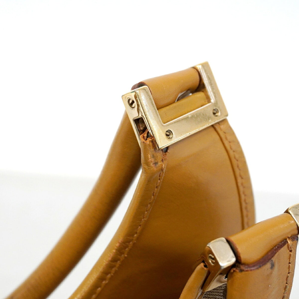 Gucci Brown Canvas Handbag (Pre-Owned)