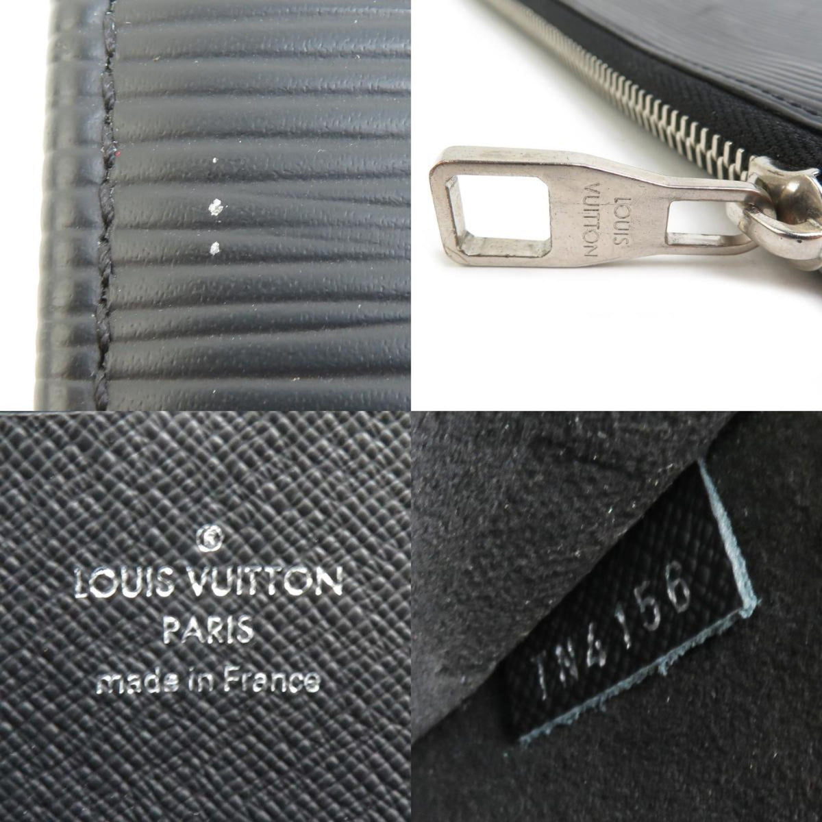 Louis Vuitton Black Epi Leather Clutch Bag (Pre-Owned)