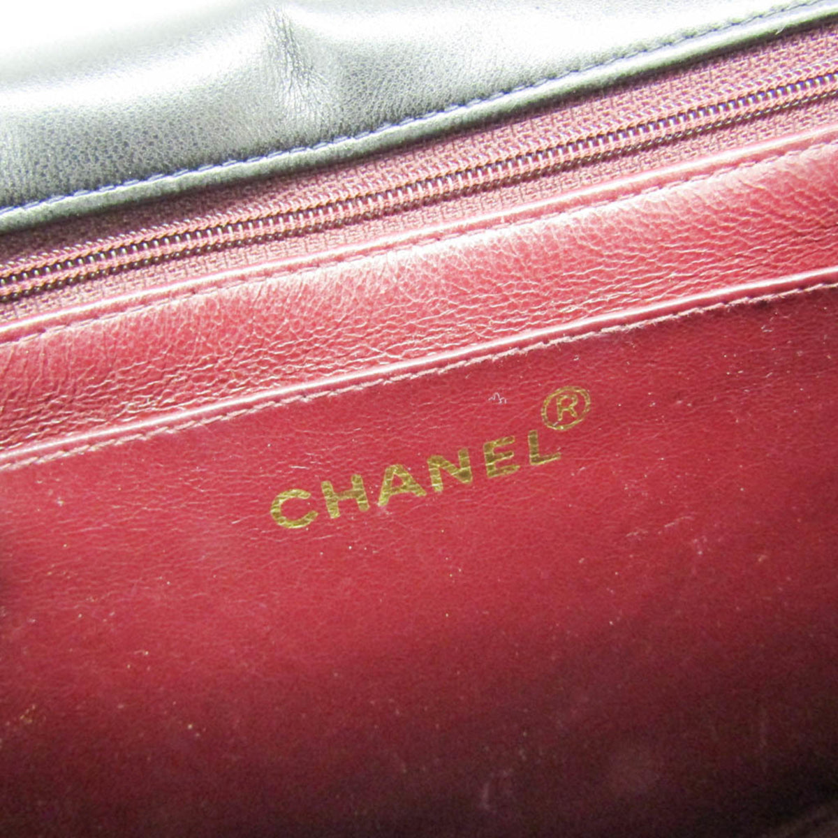 Chanel Mademoiselle Black Leather Shoulder Bag (Pre-Owned)