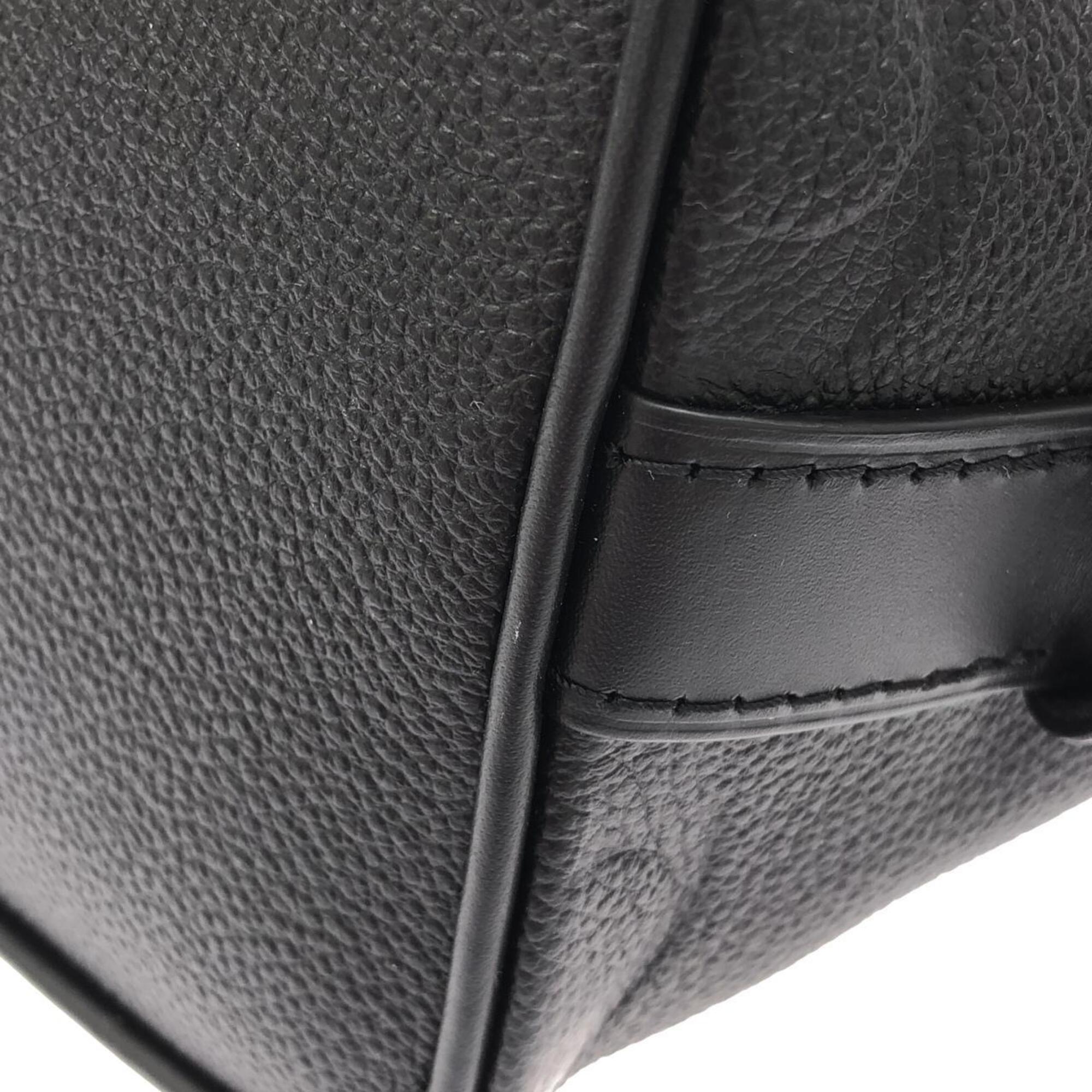 Louis Vuitton Black Leather Handbag (Pre-Owned)