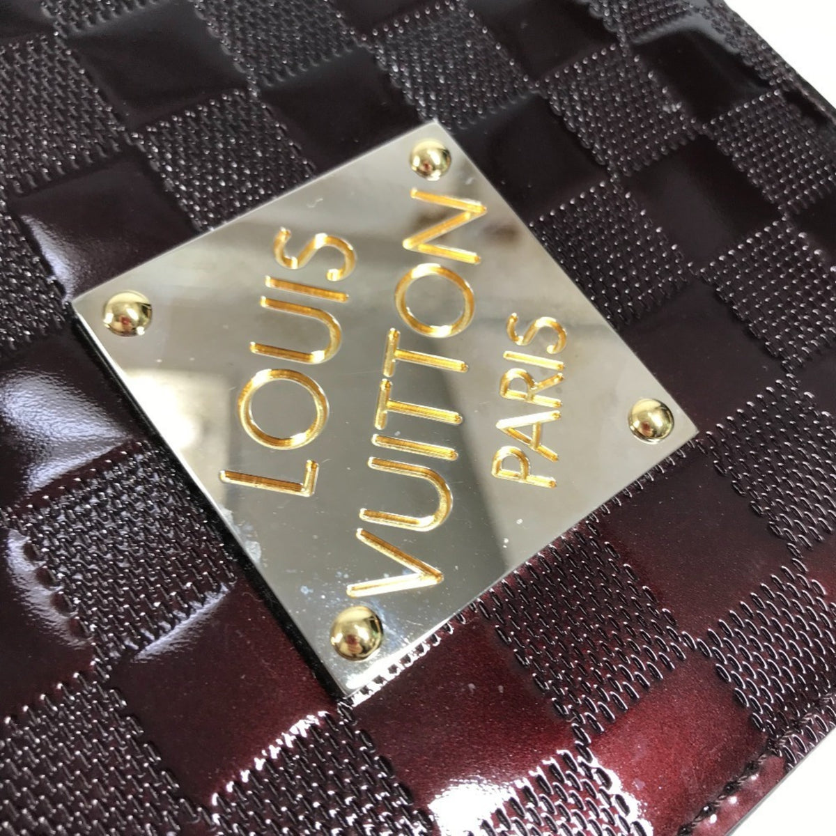 Louis Vuitton Carmine Purple Vernis Shoulder Bag (Pre-Owned)