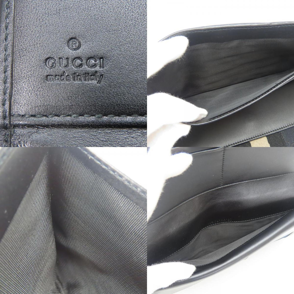 Gucci Black Gg Canvas Coin Purse/Coin Case (Pre-Owned)