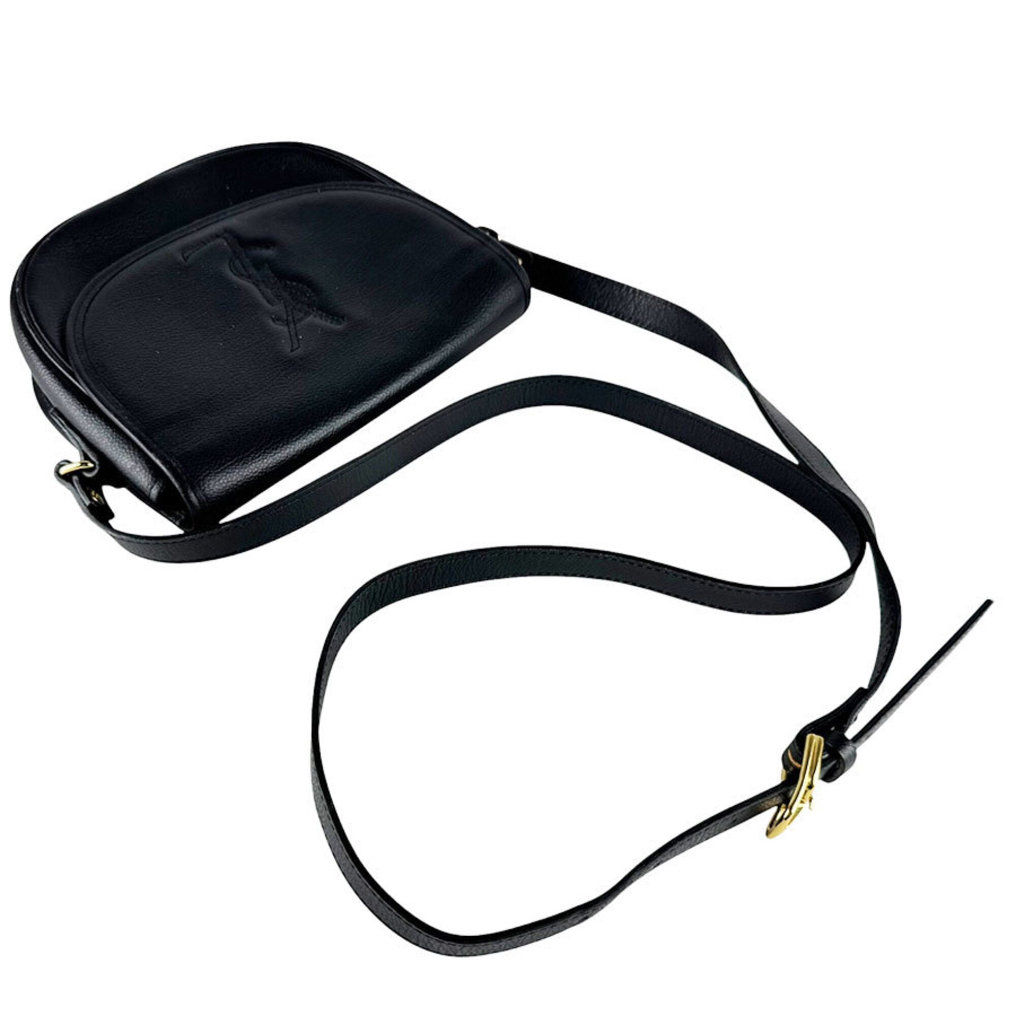 Yves Saint Laurent Black Leather Shoulder Bag (Pre-Owned)