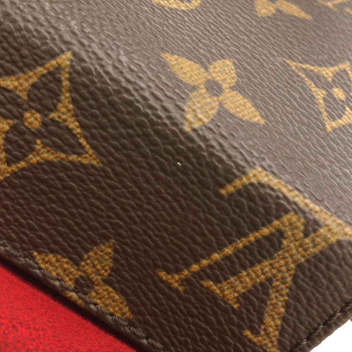 Louis Vuitton Marron Coated Canvas Handbag (Pre-Owned)