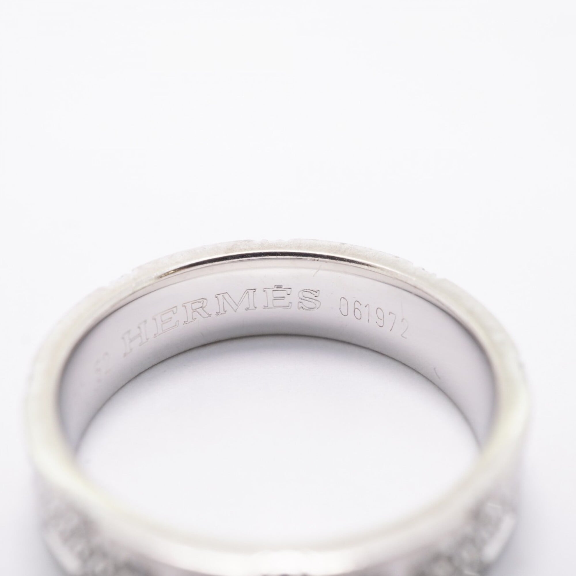 Hermes White Gold (18K) Band Ring (Pre-Owned)