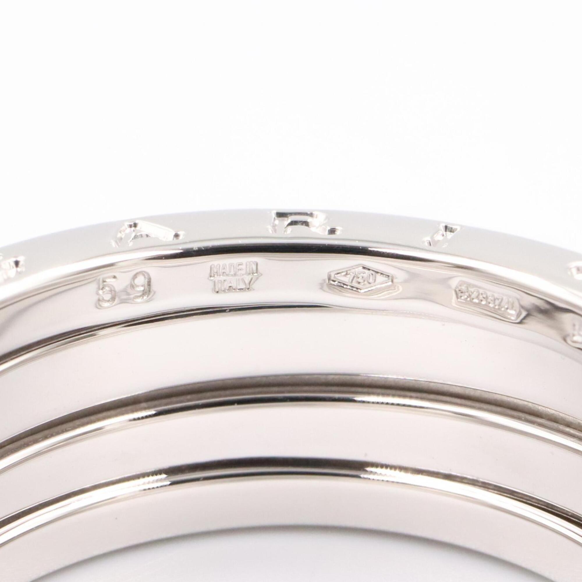 Bvlgari Silver White Gold (18K) Band Ring (Pre-Owned)