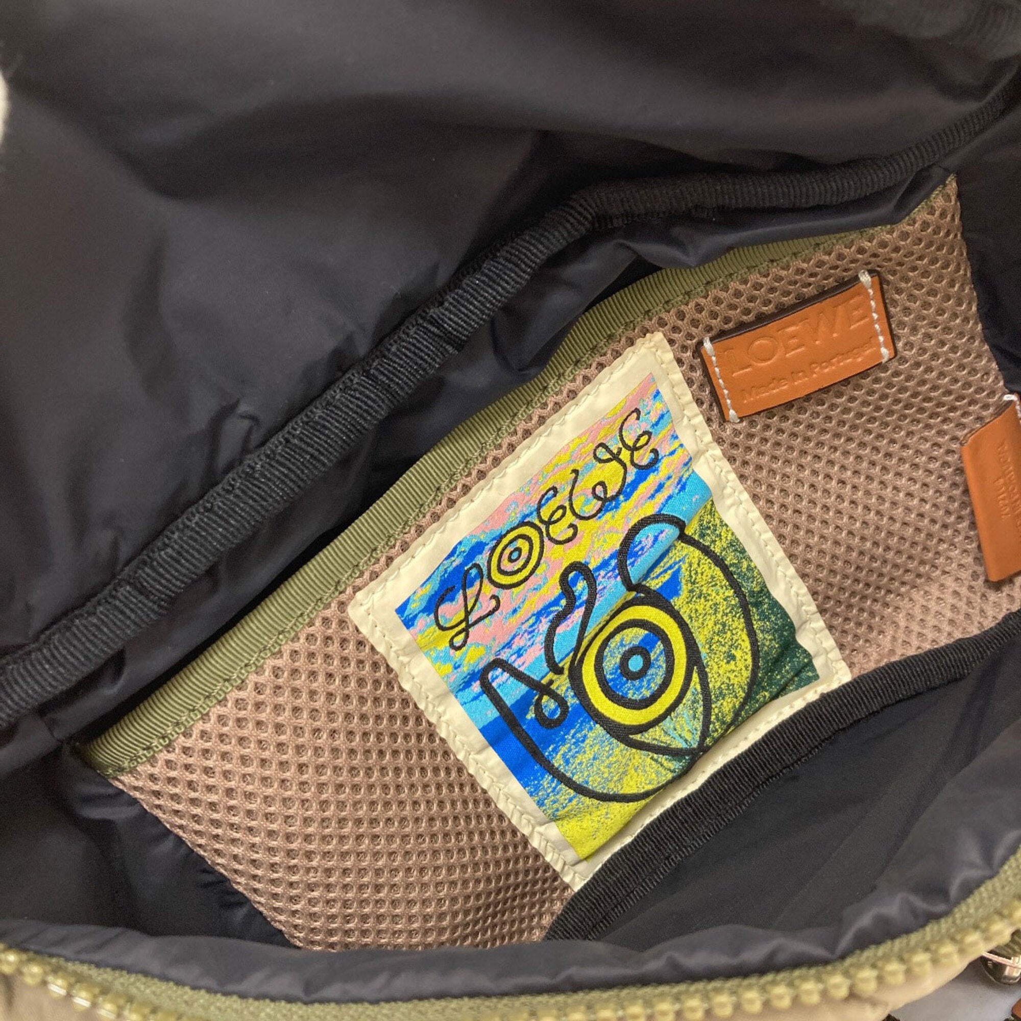Loewe Khaki Nylon Sling Bag (Pre-Owned)