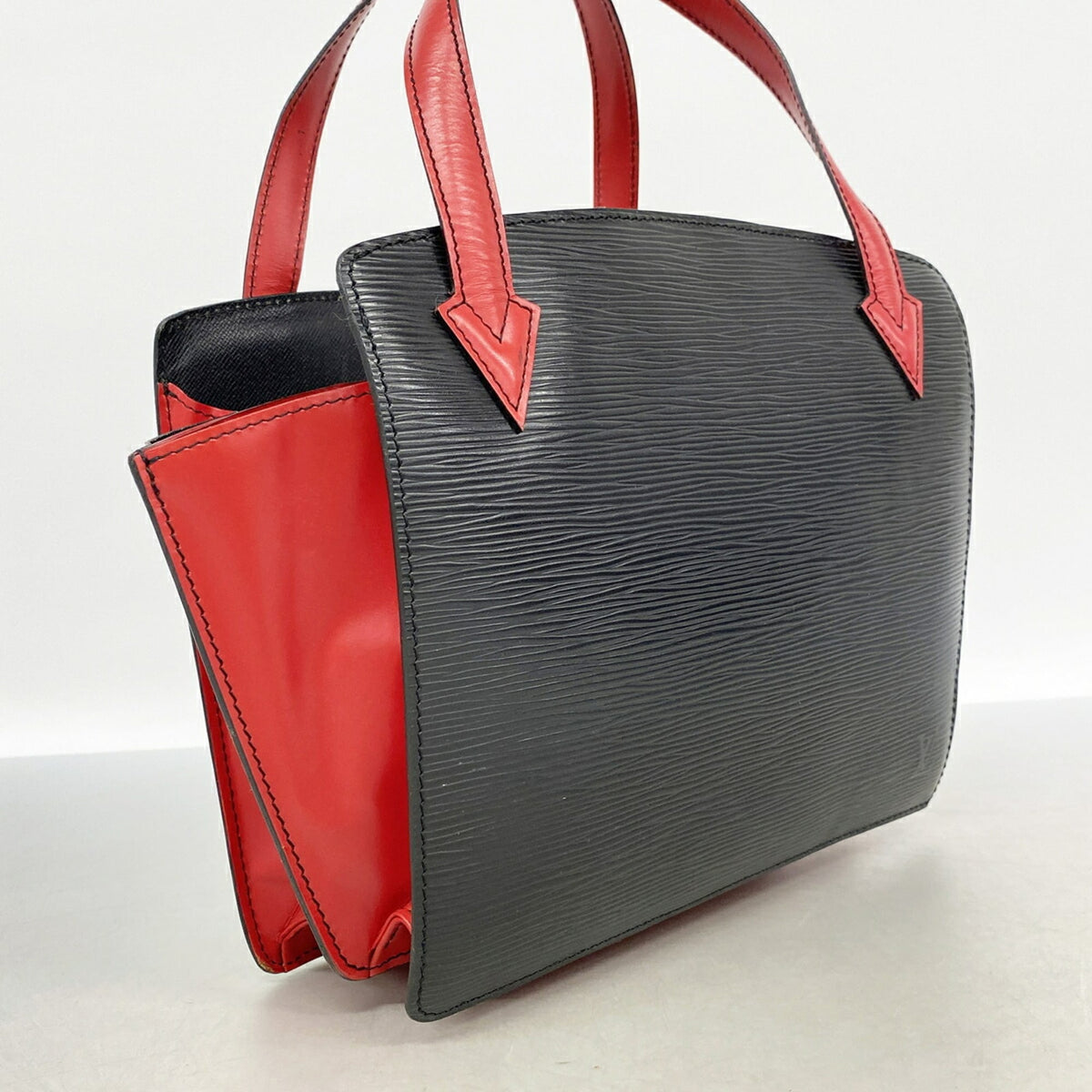 Louis Vuitton Castilian Red Noir Handbag (Pre-Owned)
