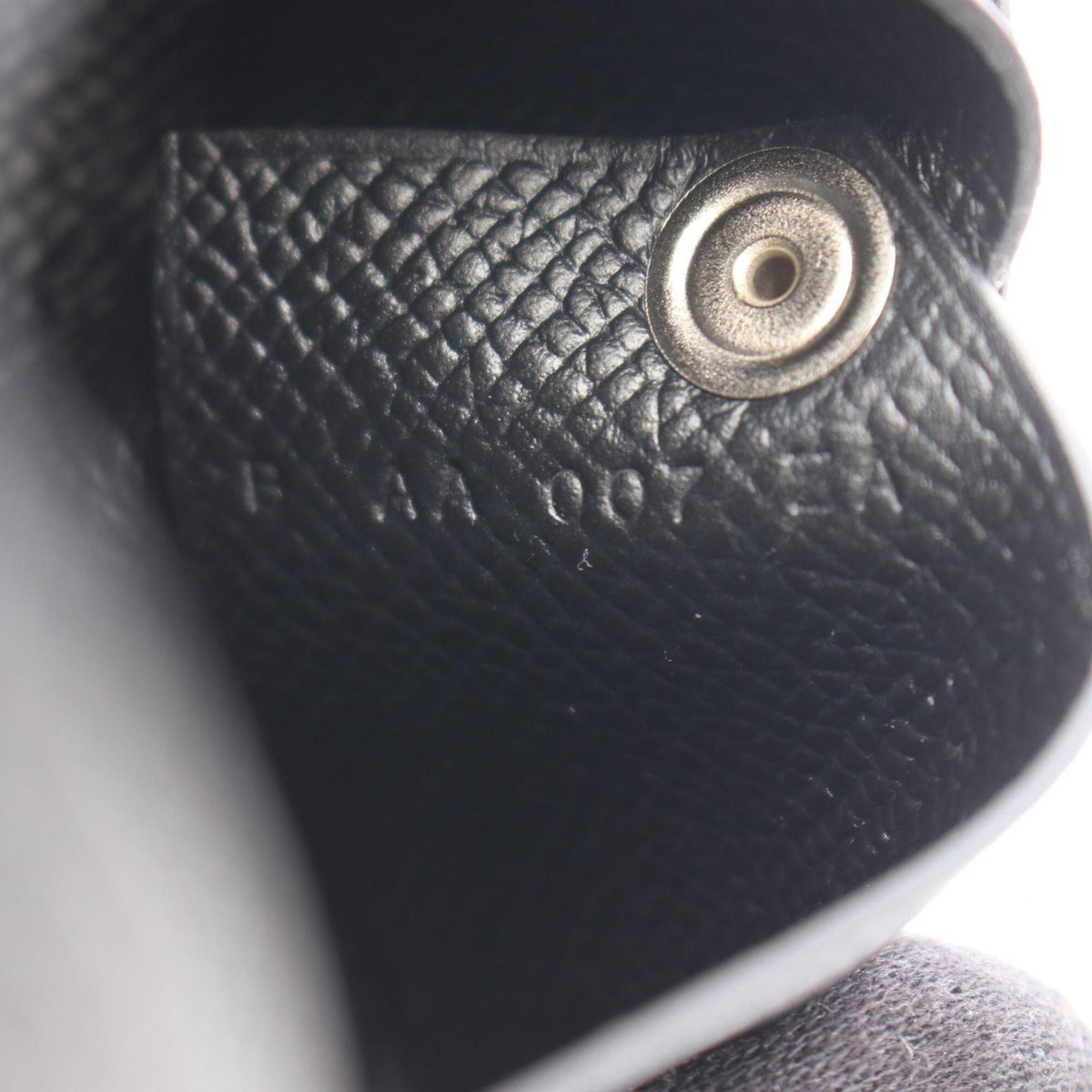 Hermes Black Epsom Leather Coin Purse/Coin Case (Pre-Owned)