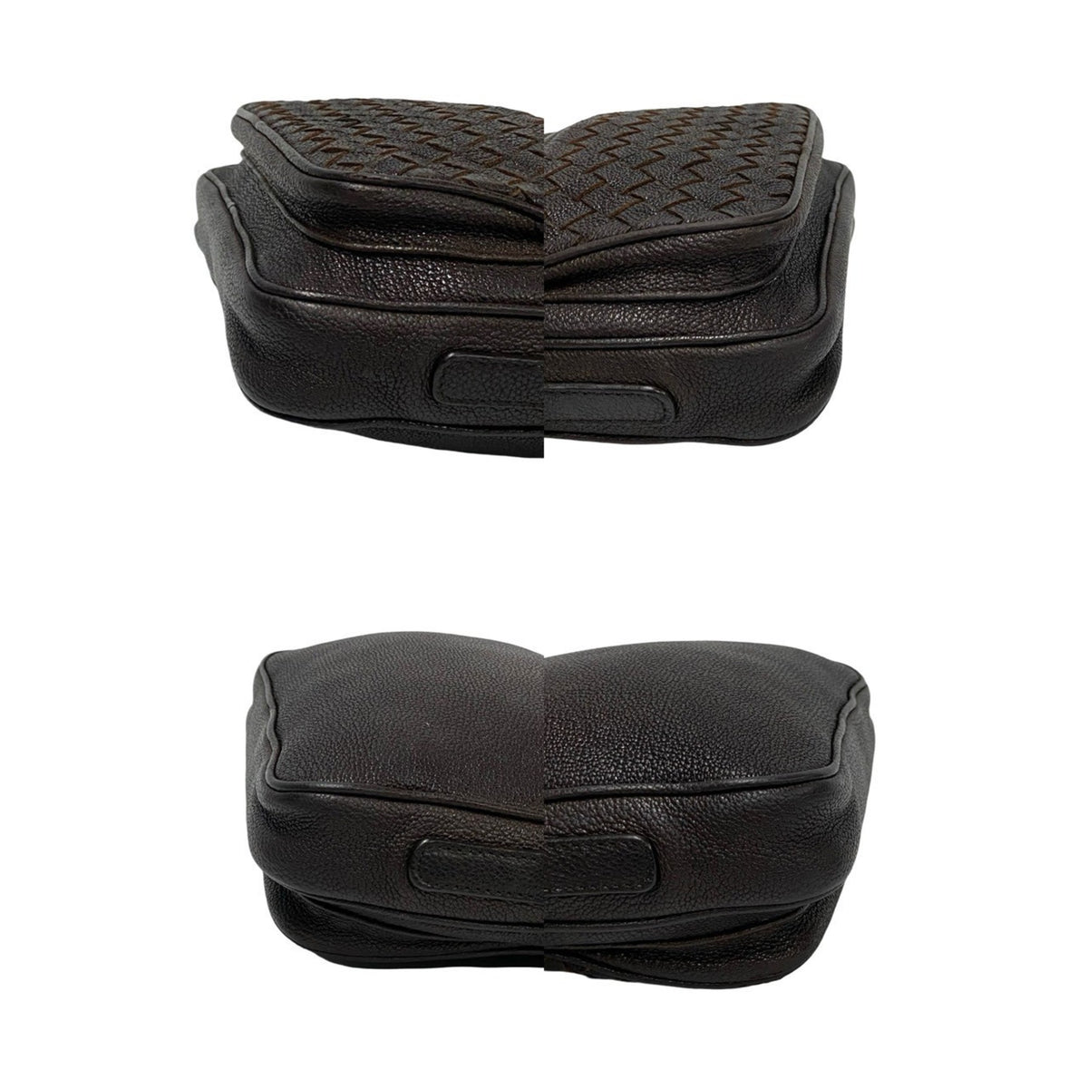 Bottega Veneta Brown Leather Pochette Shoulder Bag (Pre-Owned)