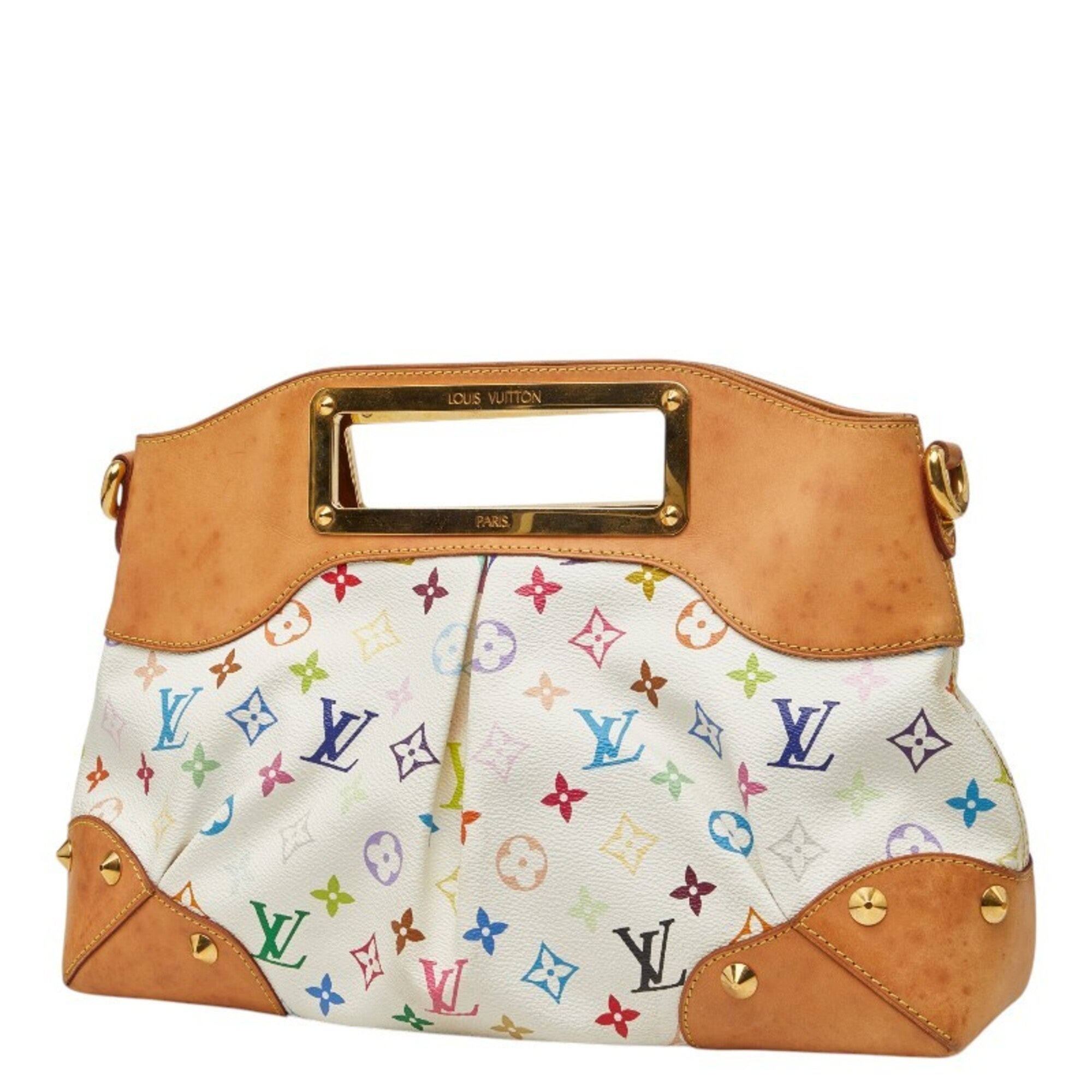 Louis Vuitton Blanc Multi-Color White Pvc Leather Handbag Shoulder Bag (Pre-Owned)