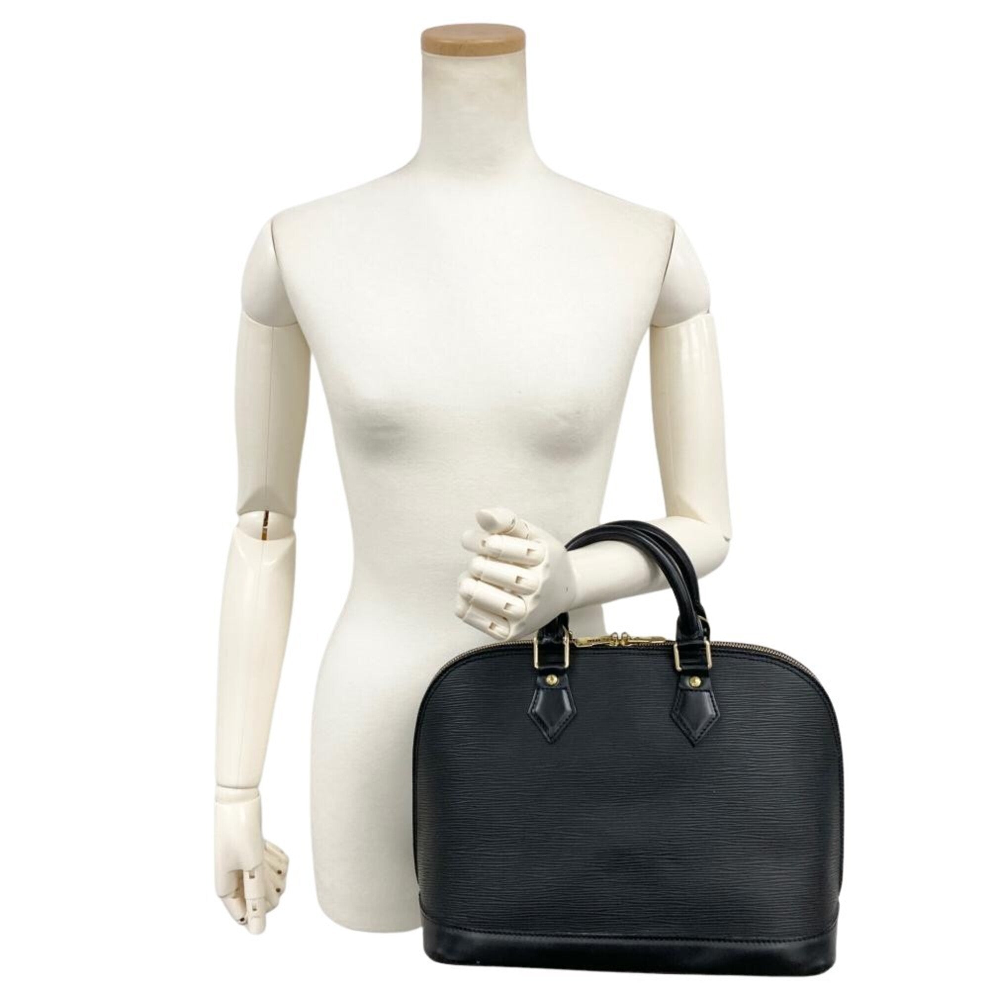 Louis Vuitton Black Galle Noir Epi Leather Handbag (Pre-Owned)