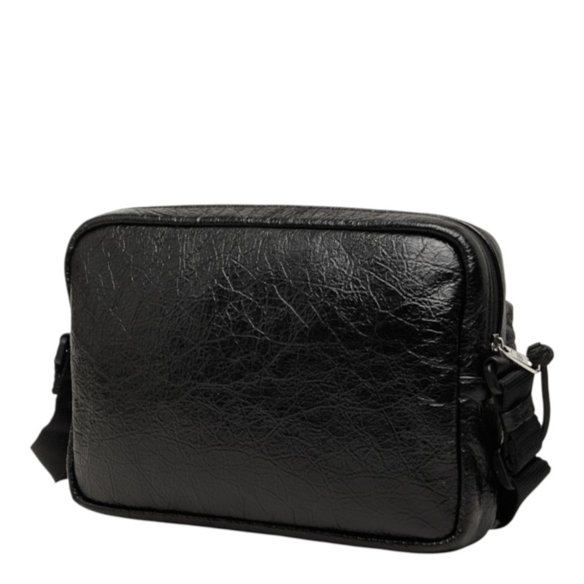 Balenciaga Black Leather Shoulder Bag (Pre-Owned)