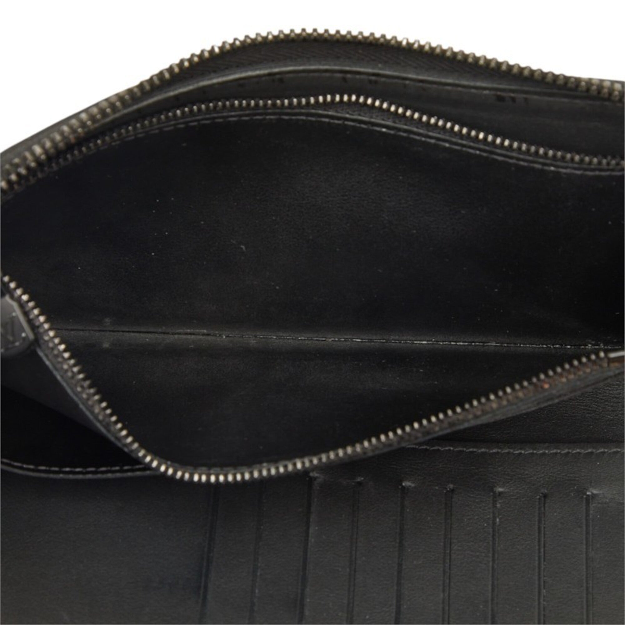 Louis Vuitton Black Monogram Leather Coin Purse/Coin Case (Pre-Owned)