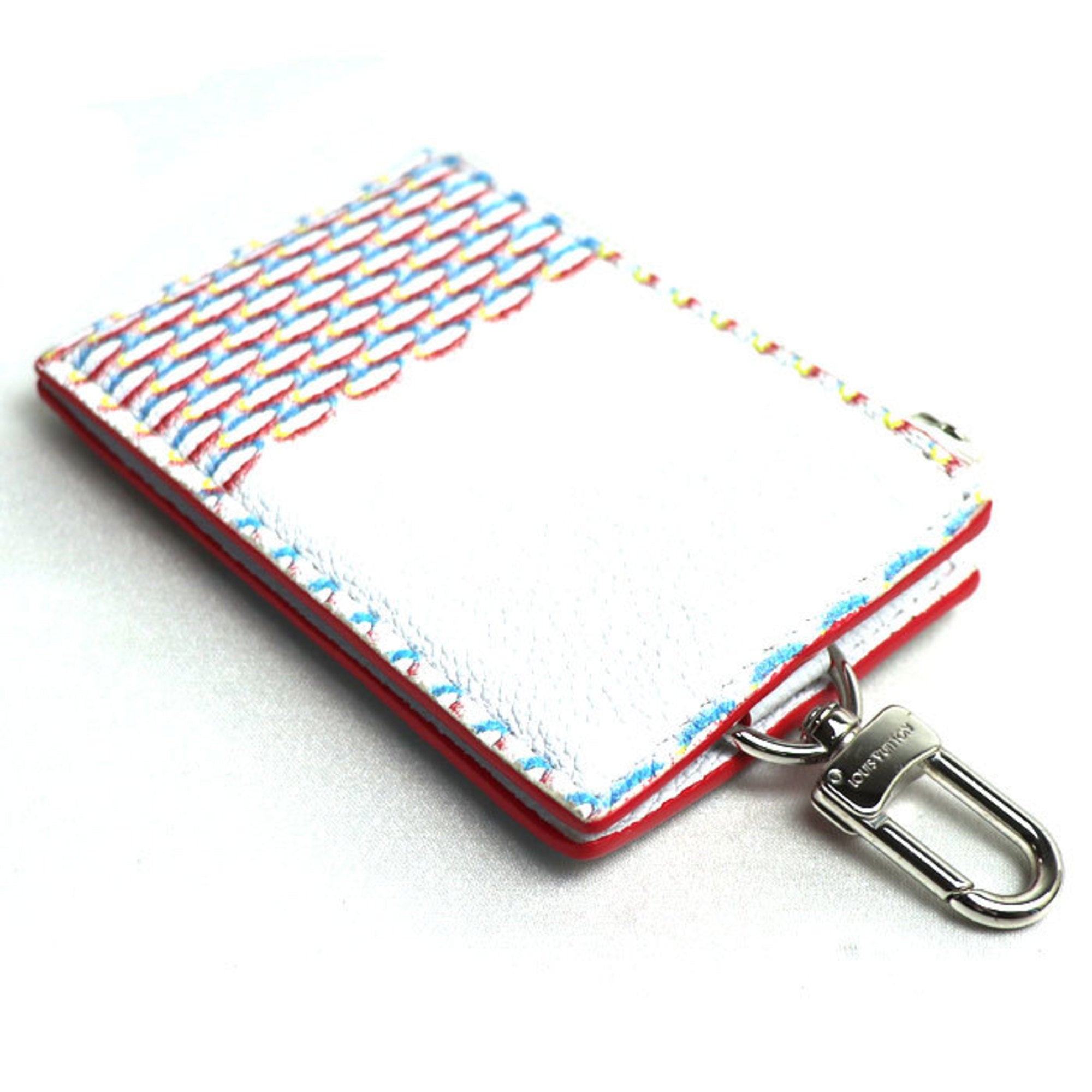 Louis Vuitton Damier Canvas Multi-Color Damier Azur Coin Purse/Coin Case (Pre-Owned)
