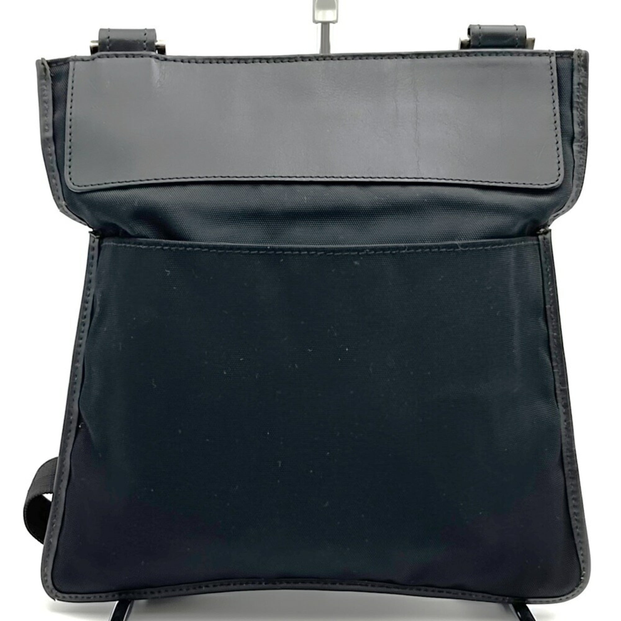 Gucci Black Nylon Leather Shoulder Bag (Pre-Owned)