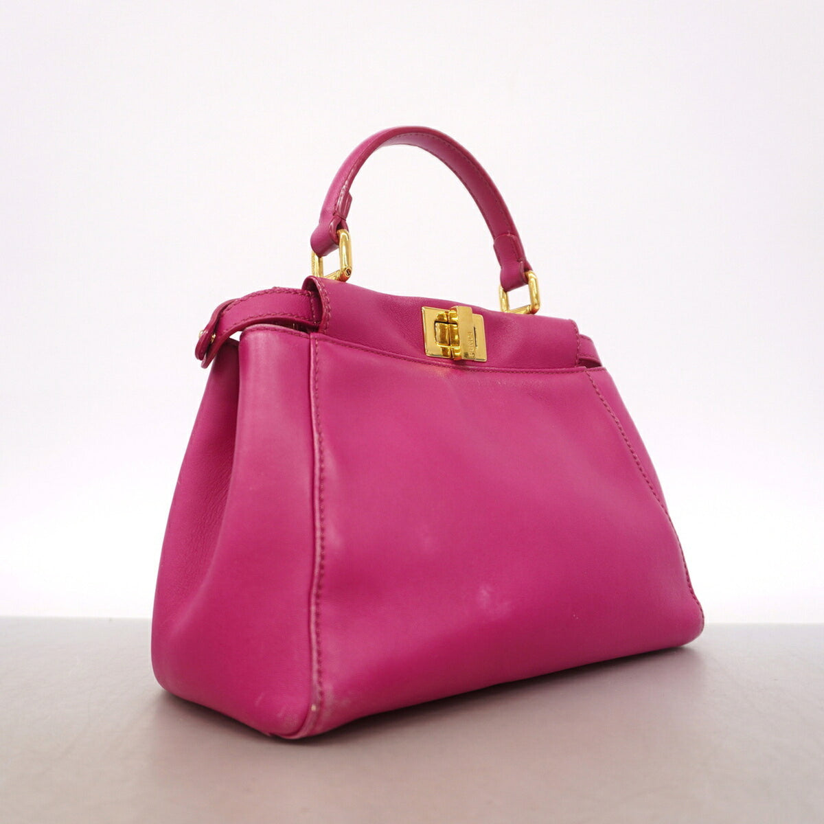 Fendi Pink Leather Handbag (Pre-Owned)