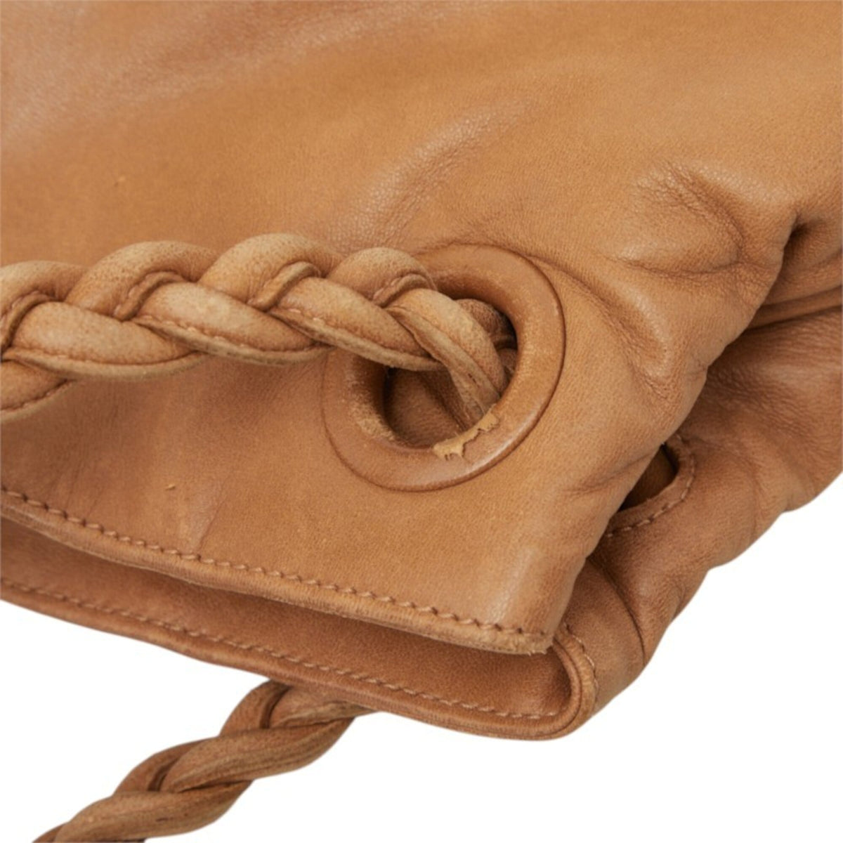 Bottega Veneta Intrecciato Brown Leather Handbag Tote Bag (Pre-Owned)