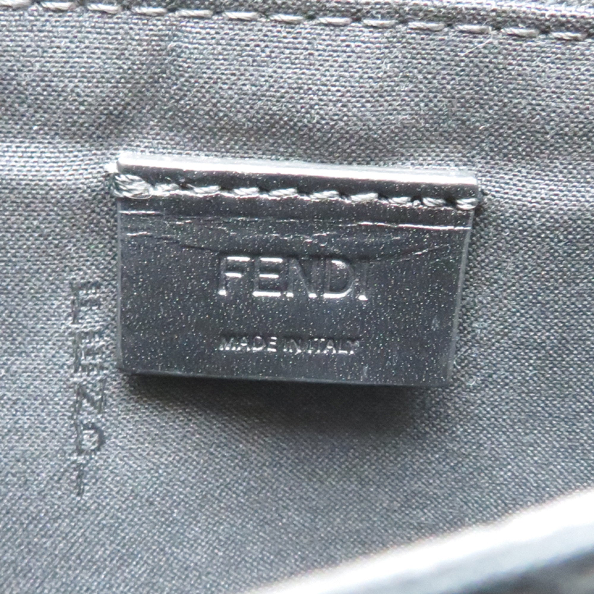 Fendi Black Leather Clutch Bag (Pre-Owned)