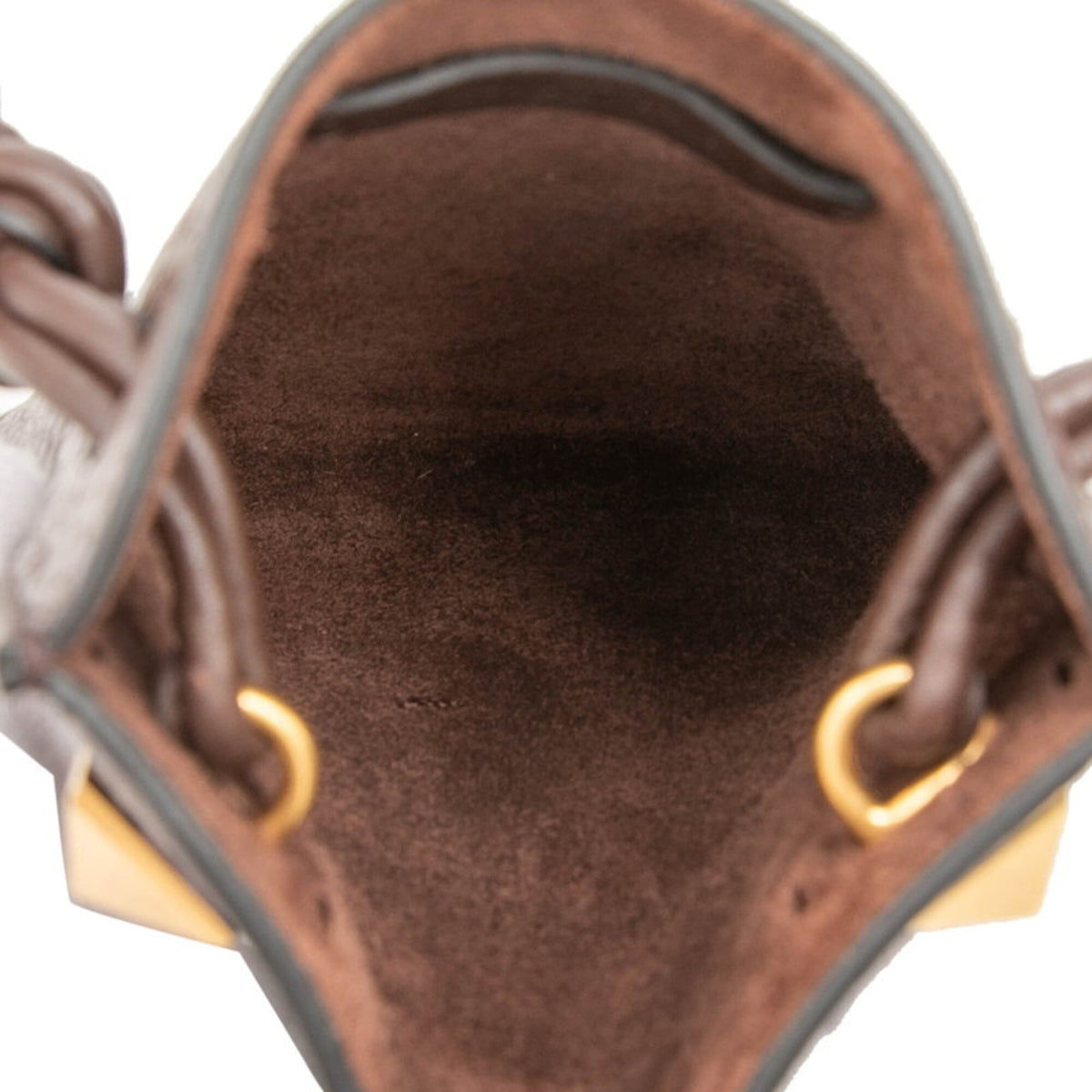 Valentino Brown Leather Pochette Shoulder Bag (Pre-Owned)