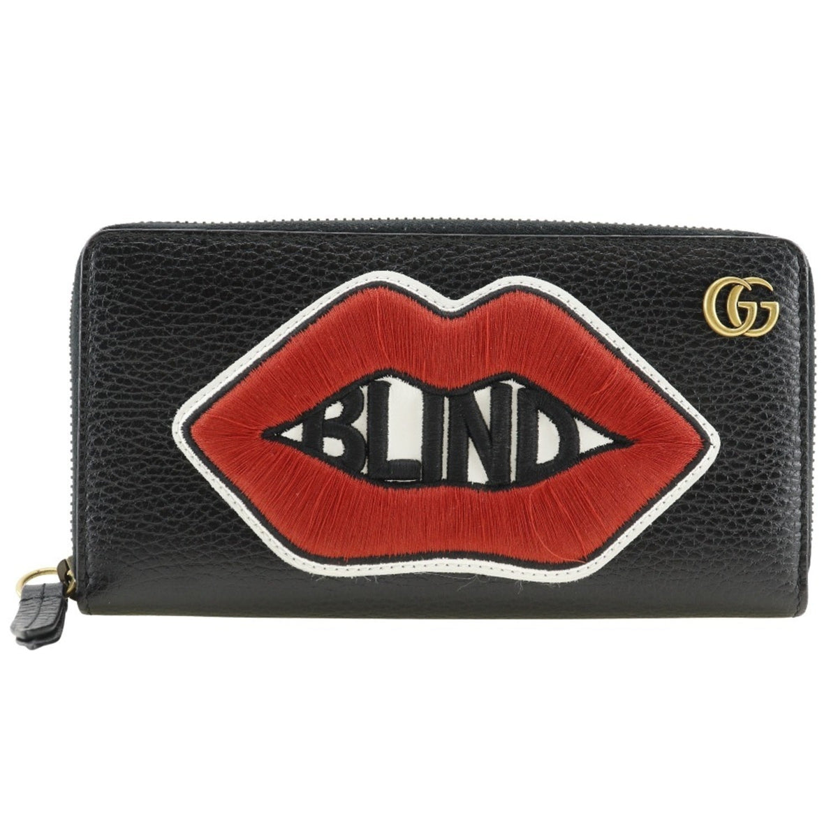 Gucci Black Leather Long Wallet (Bi-Fold) (Pre-Owned)