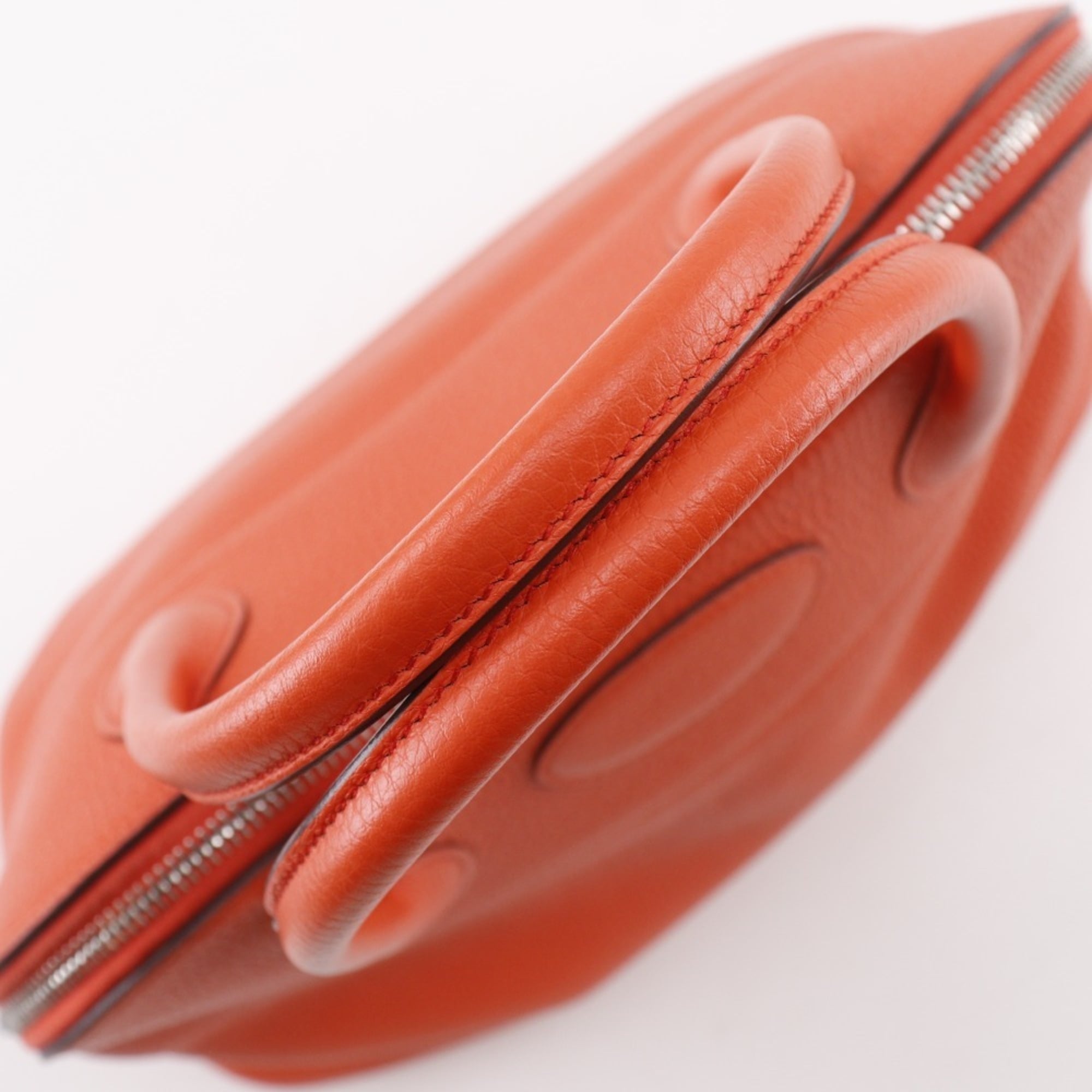 Hermes Bolide Orange Taurillon Clemence Leather Handbag (Pre-Owned)