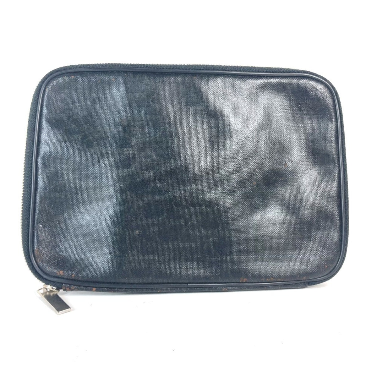 Christian Dior Black Pvc Clutch Bag Pouch (Pre-Owned)