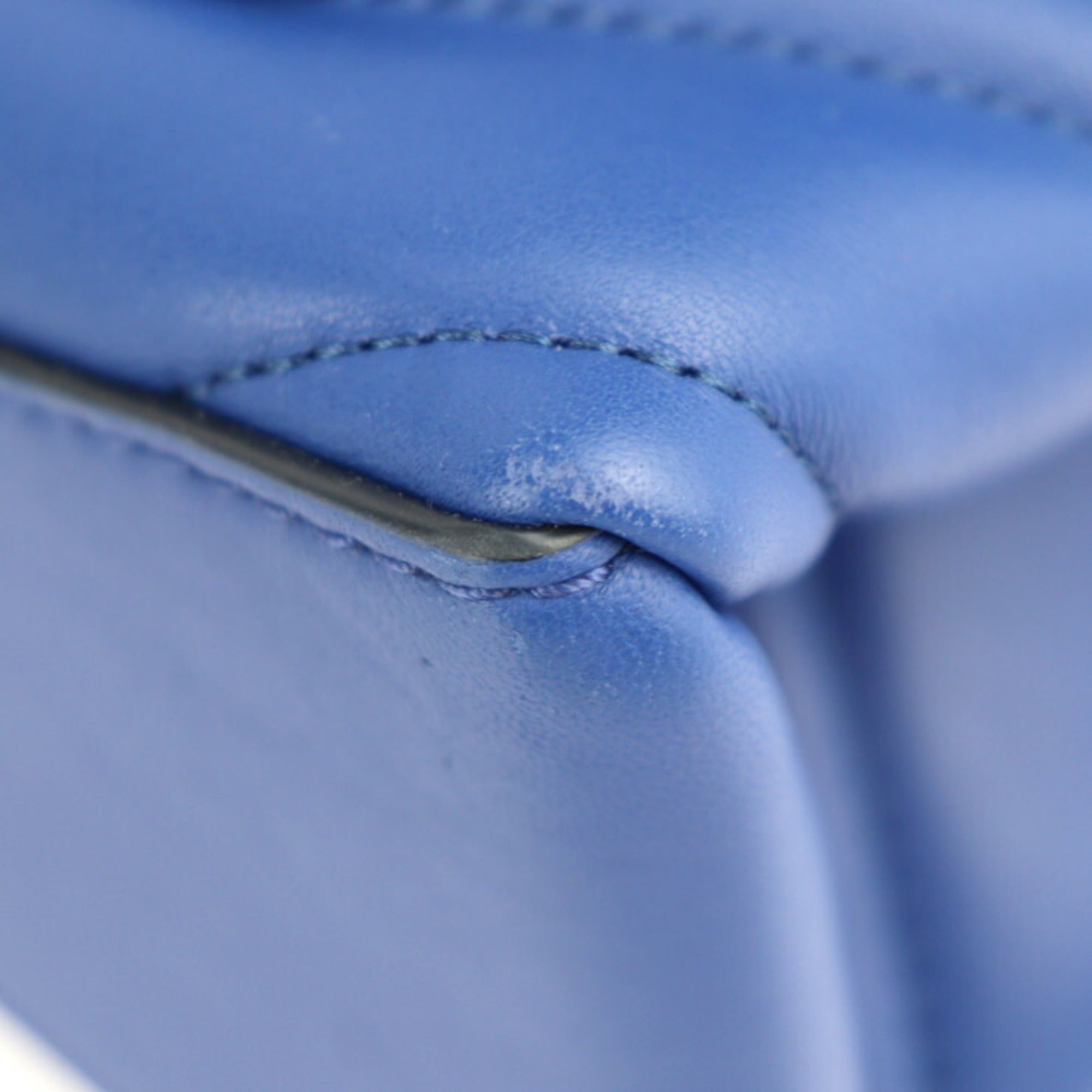 Michael Kors Blue Leather Handbag Shoulder Bag Tote Bag (Pre-Owned)