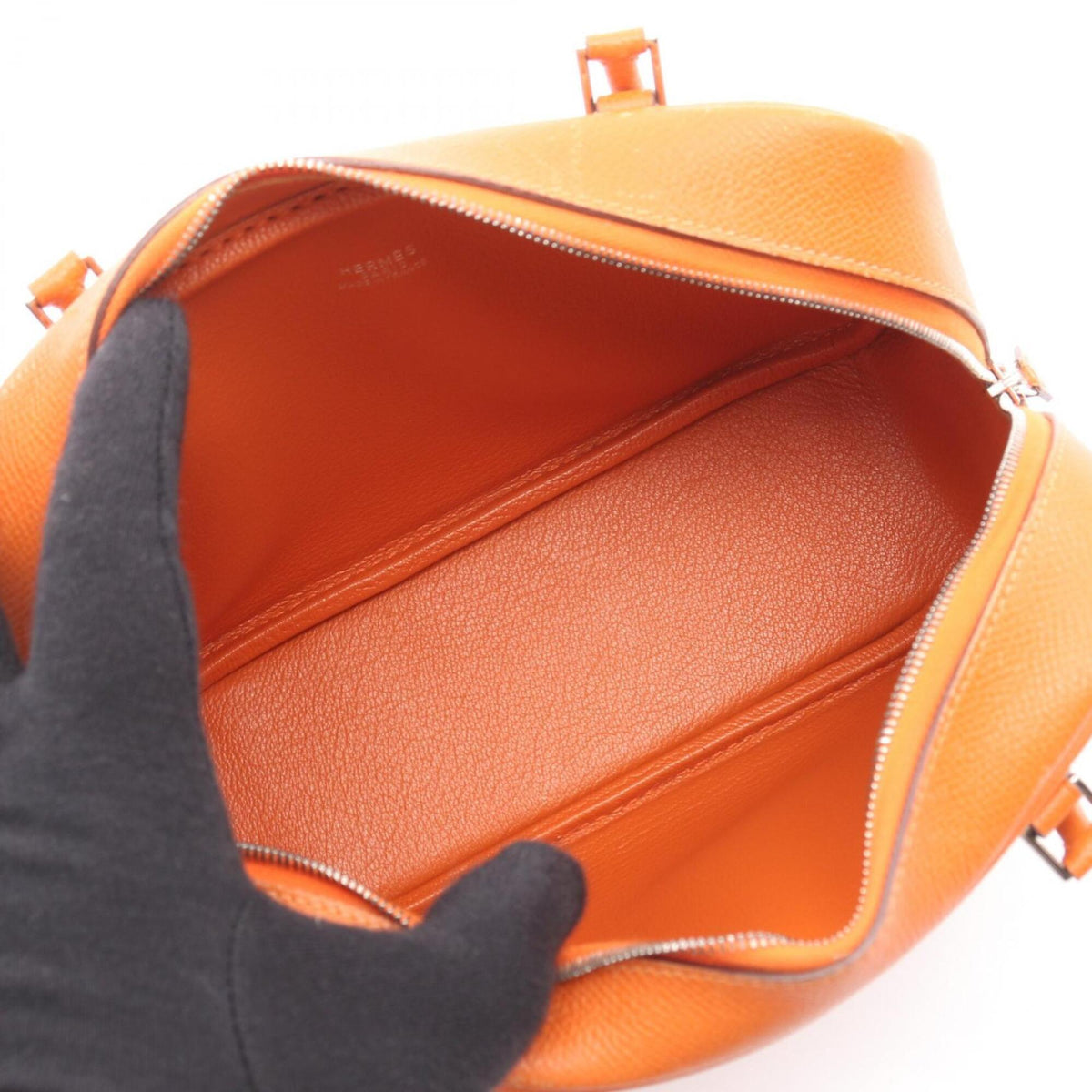 Hermes Orange Epsom Leather Leather Handbag (Pre-Owned)