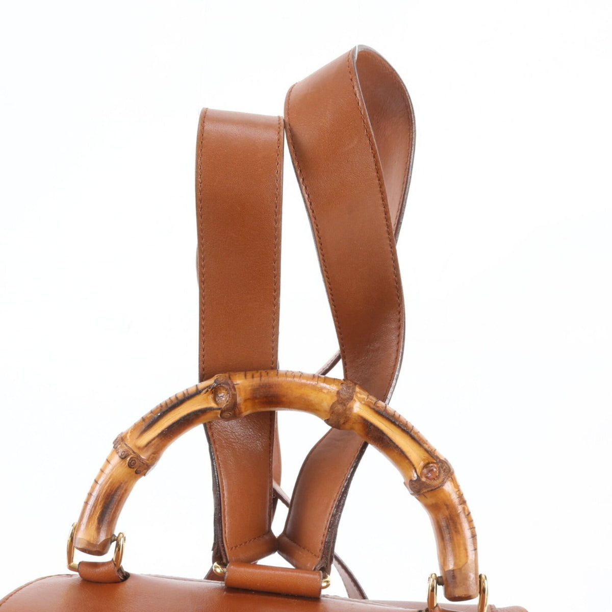 Gucci Brown Leather Backpack (Pre-Owned)