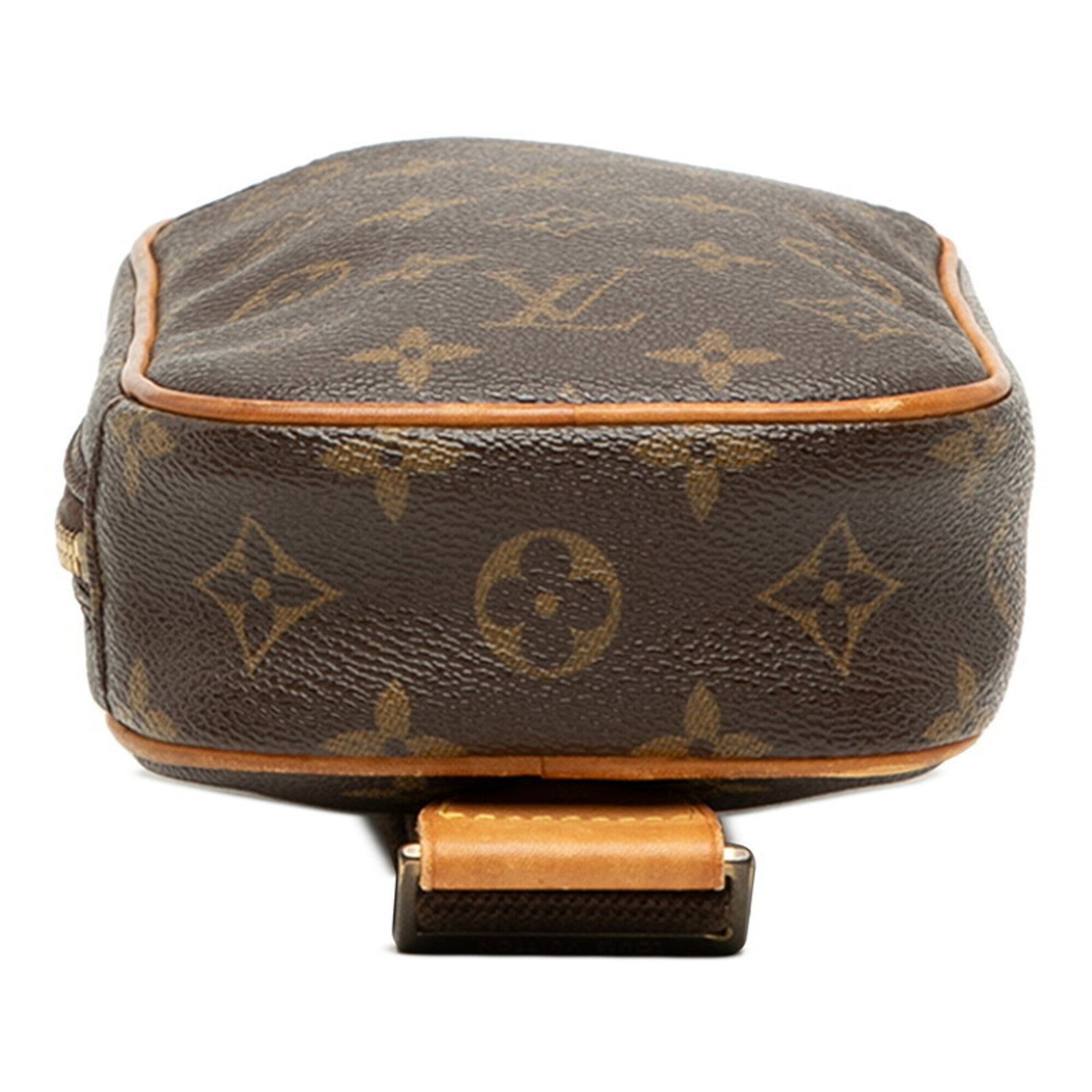 Louis Vuitton Brown Pvc Leather Pochette Sling Bag (Pre-Owned)