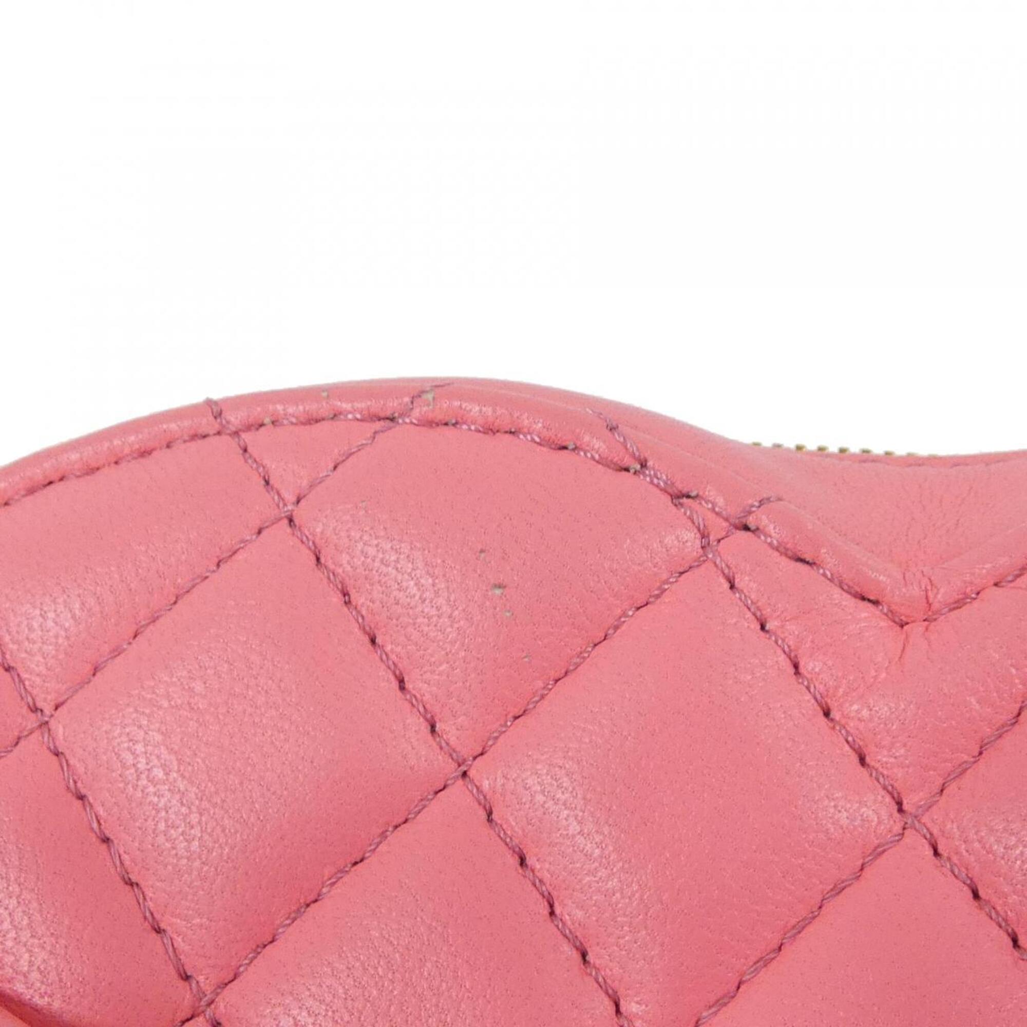 Chanel Pink Leather Shoulder Bag (Pre-Owned)