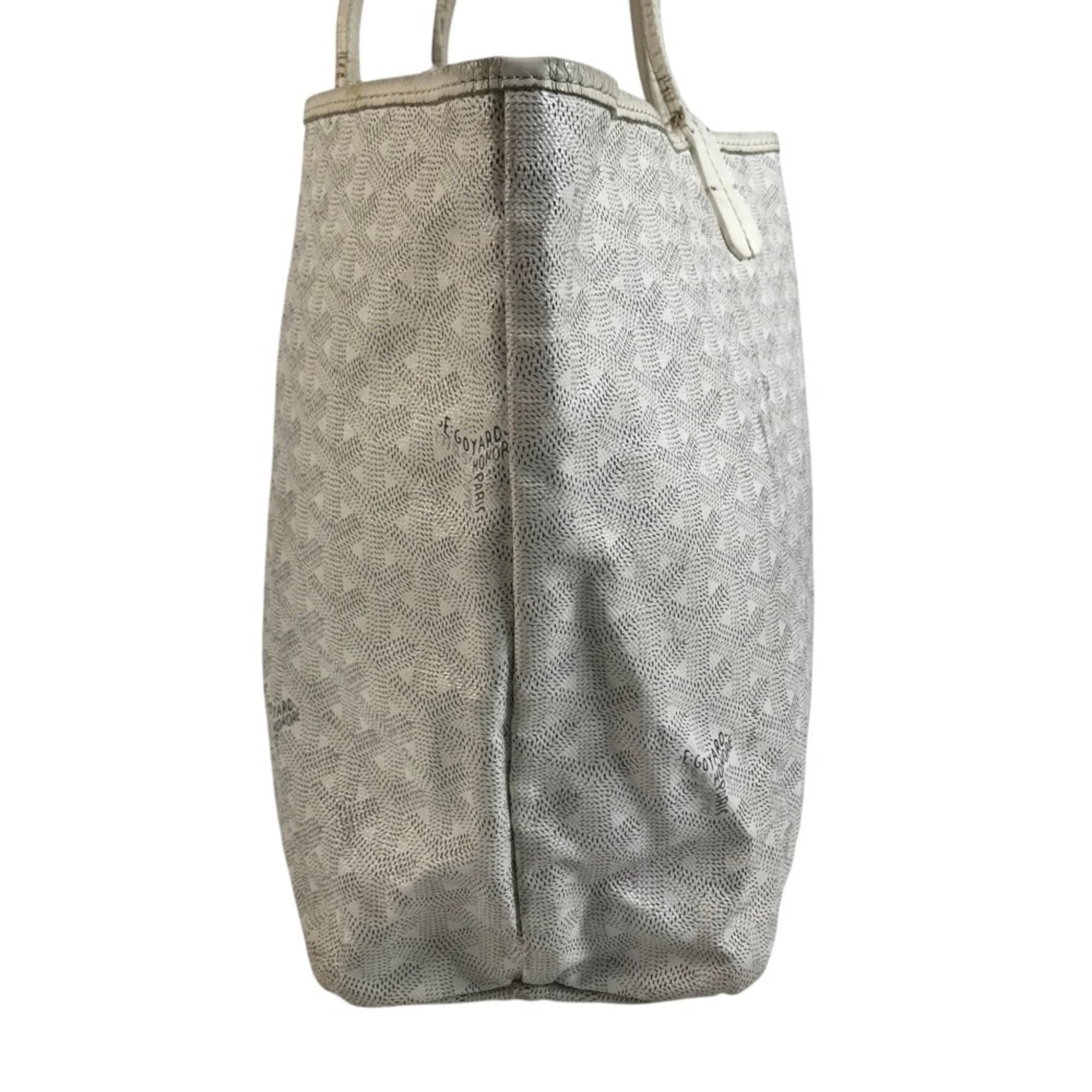 Goyard White Pvc Leather Pouch Shoulder Bag Tote Bag (Pre-Owned)