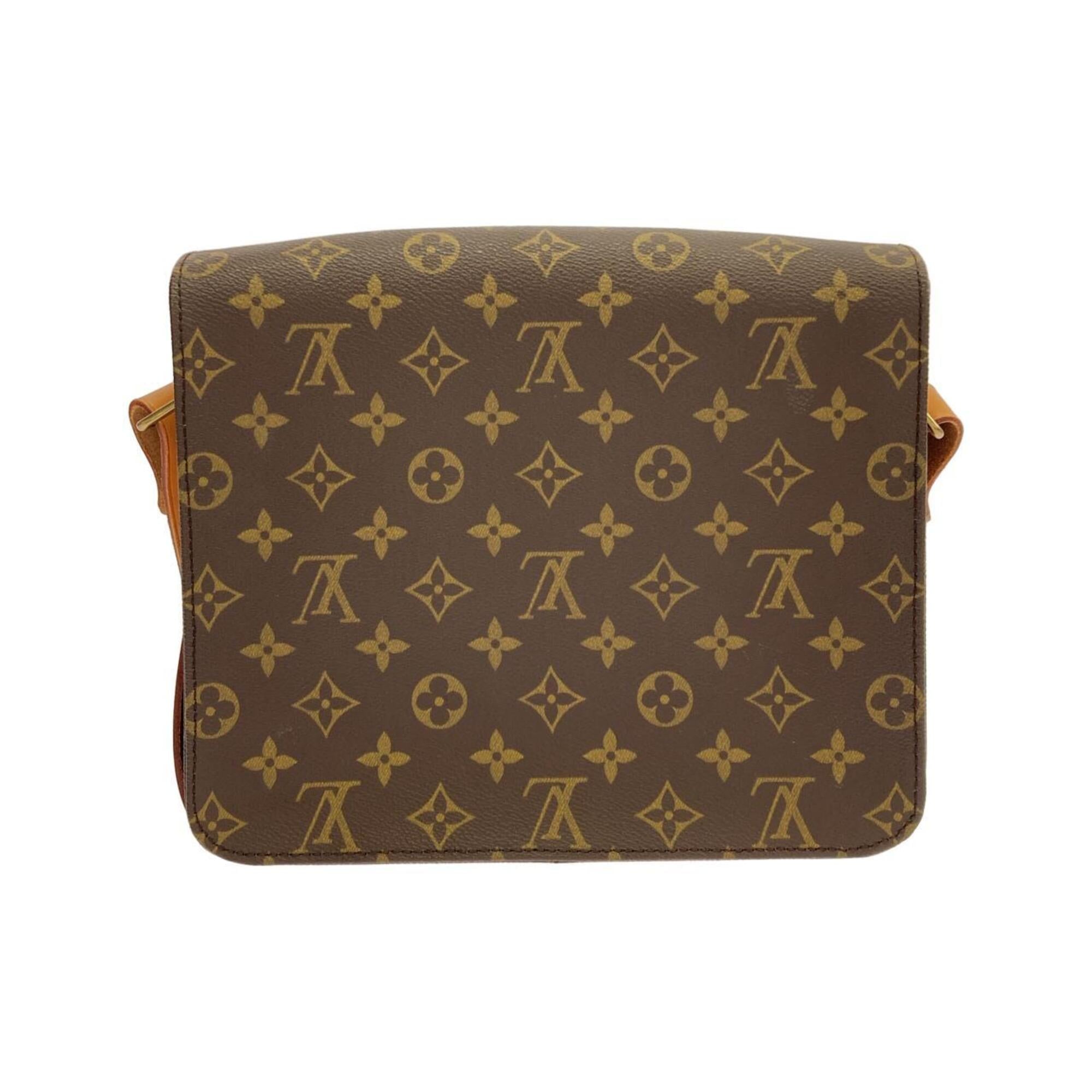 Louis Vuitton Marron Coated Canvas Shoulder Bag (Pre-Owned)