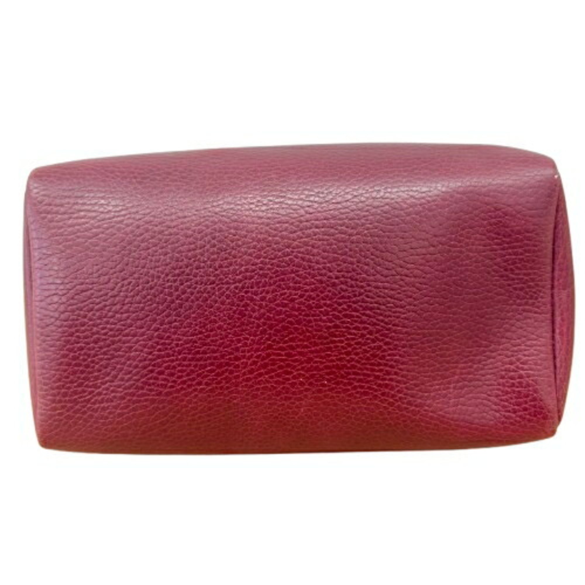Cartier Bordeaux Leather Vanity Bag (Pre-Owned)
