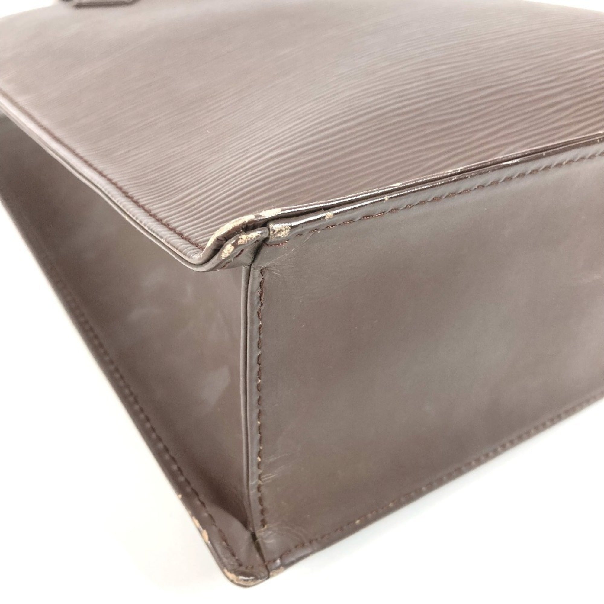 Louis Vuitton Epi Brown Moka Epi Leather Handbag Tote Bag (Pre-Owned)