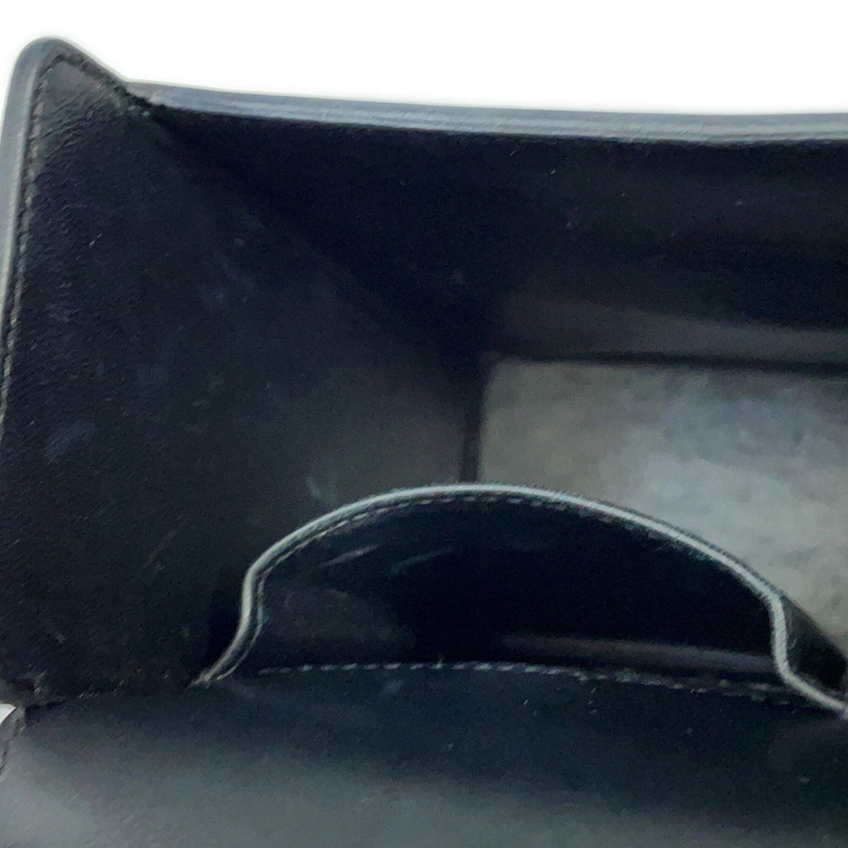 Hermes Black Tadelakt Leather Handbag (Pre-Owned)