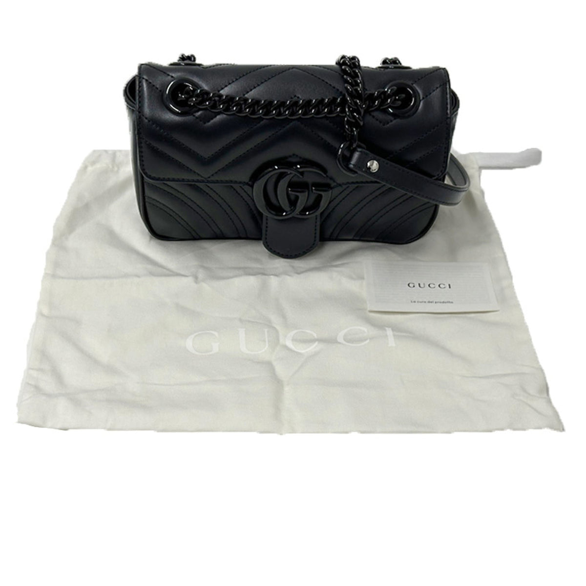 Gucci Black Leather Shoulder Bag (Pre-Owned)