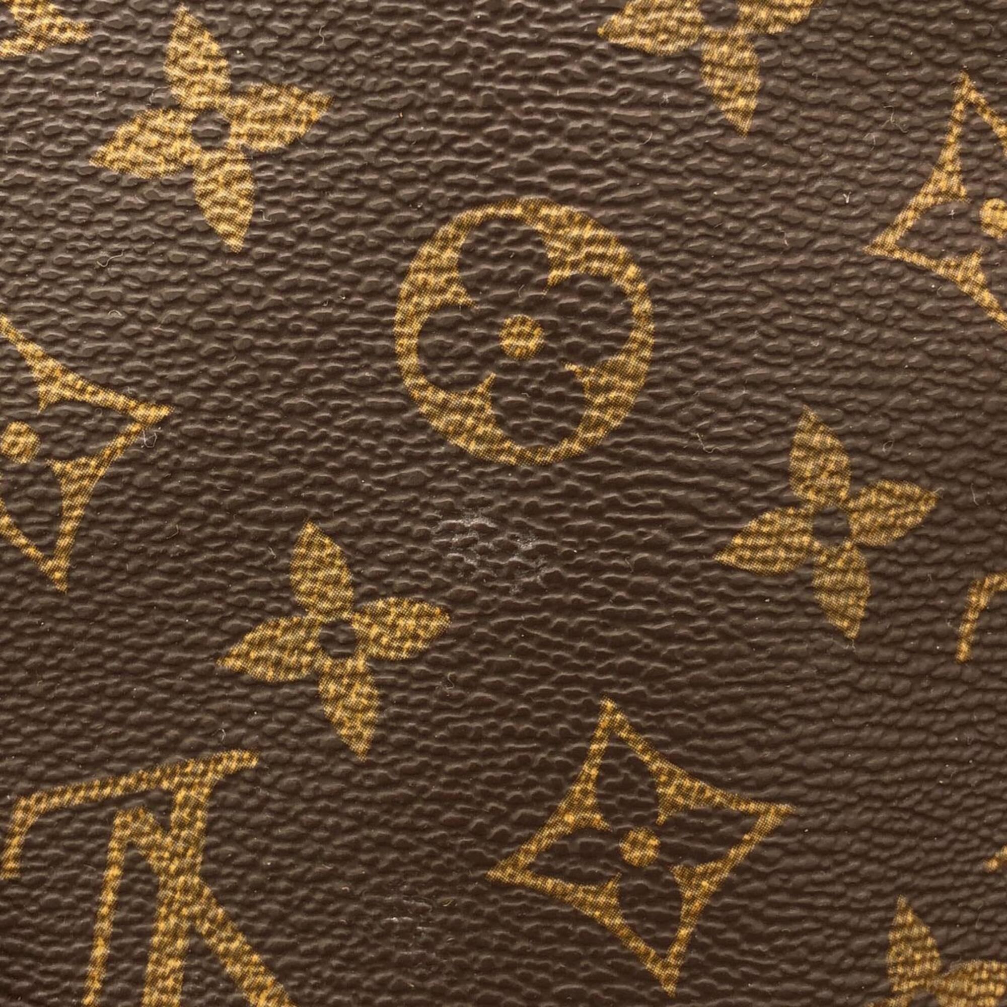 Louis Vuitton Monogram Marron Coated Canvas Boston Bag (Pre-Owned)