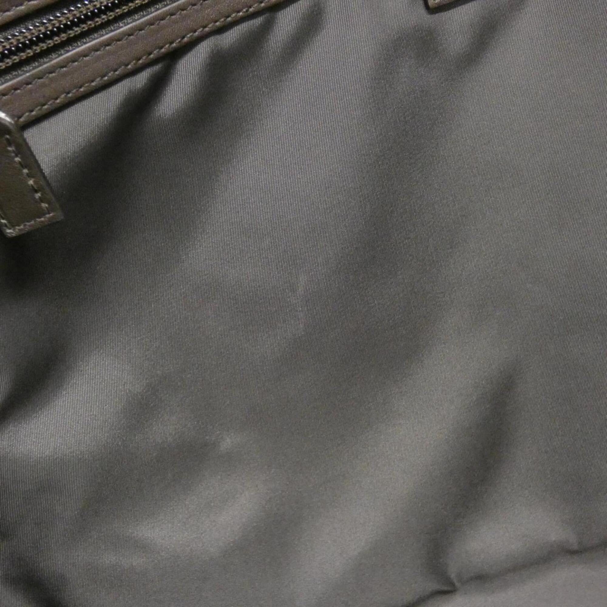 Gucci Beige Brown Gg Canvas Handbag (Pre-Owned)