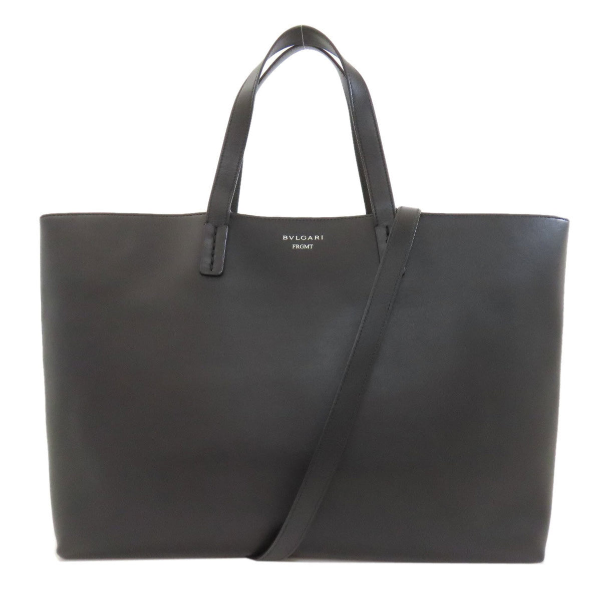 Bvlgari Black Leather Tote Bag (Pre-Owned)